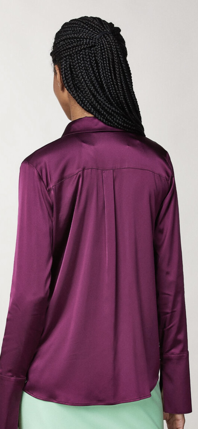 Flowy Satin Shirt - Image 3
