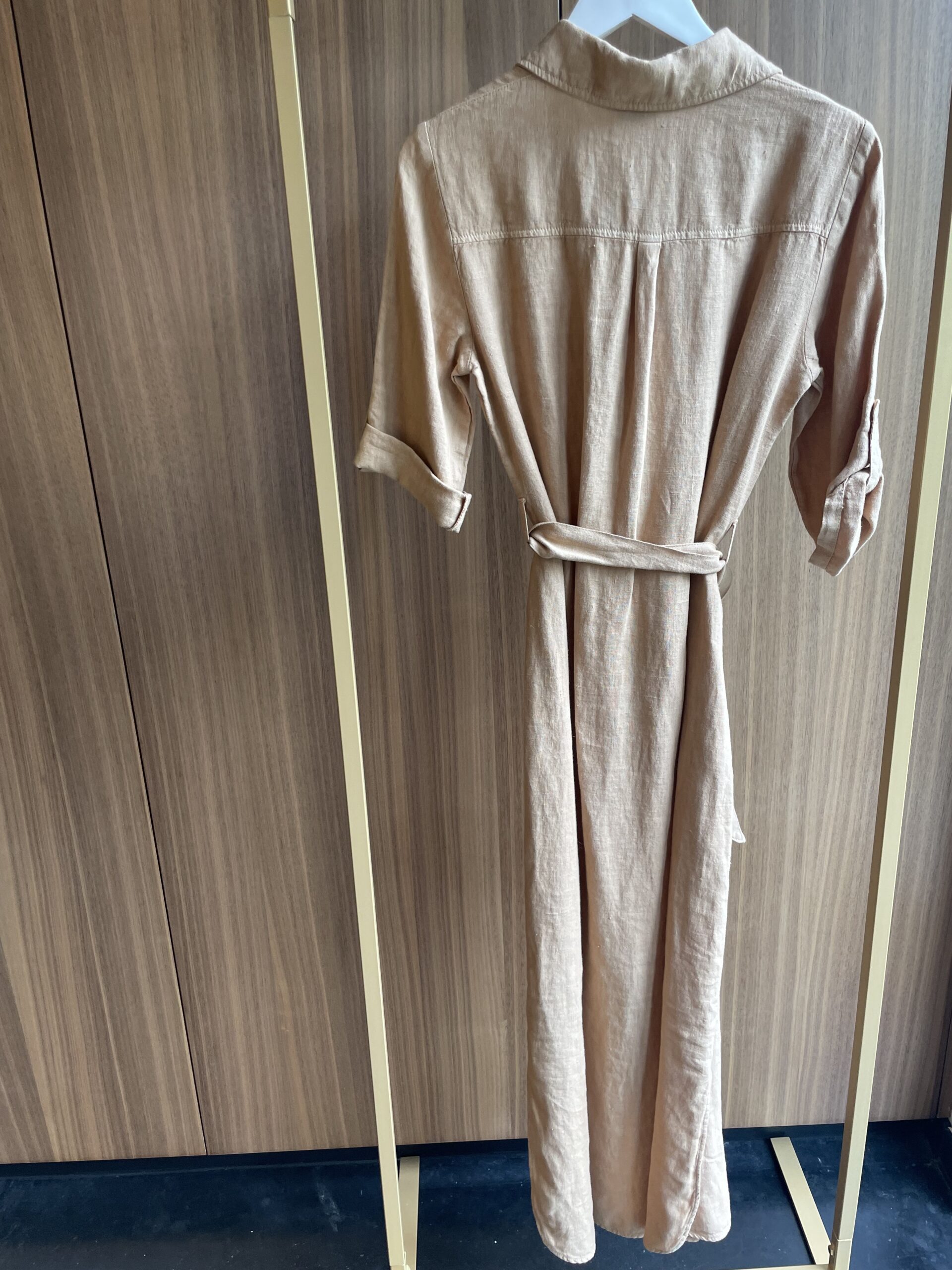 Linen Sand Dress - Image 3