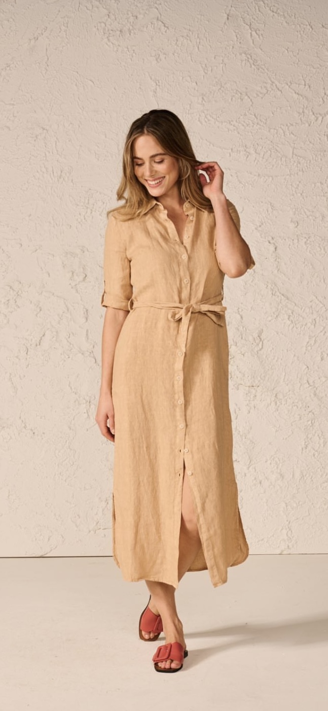 Linen Sand Dress