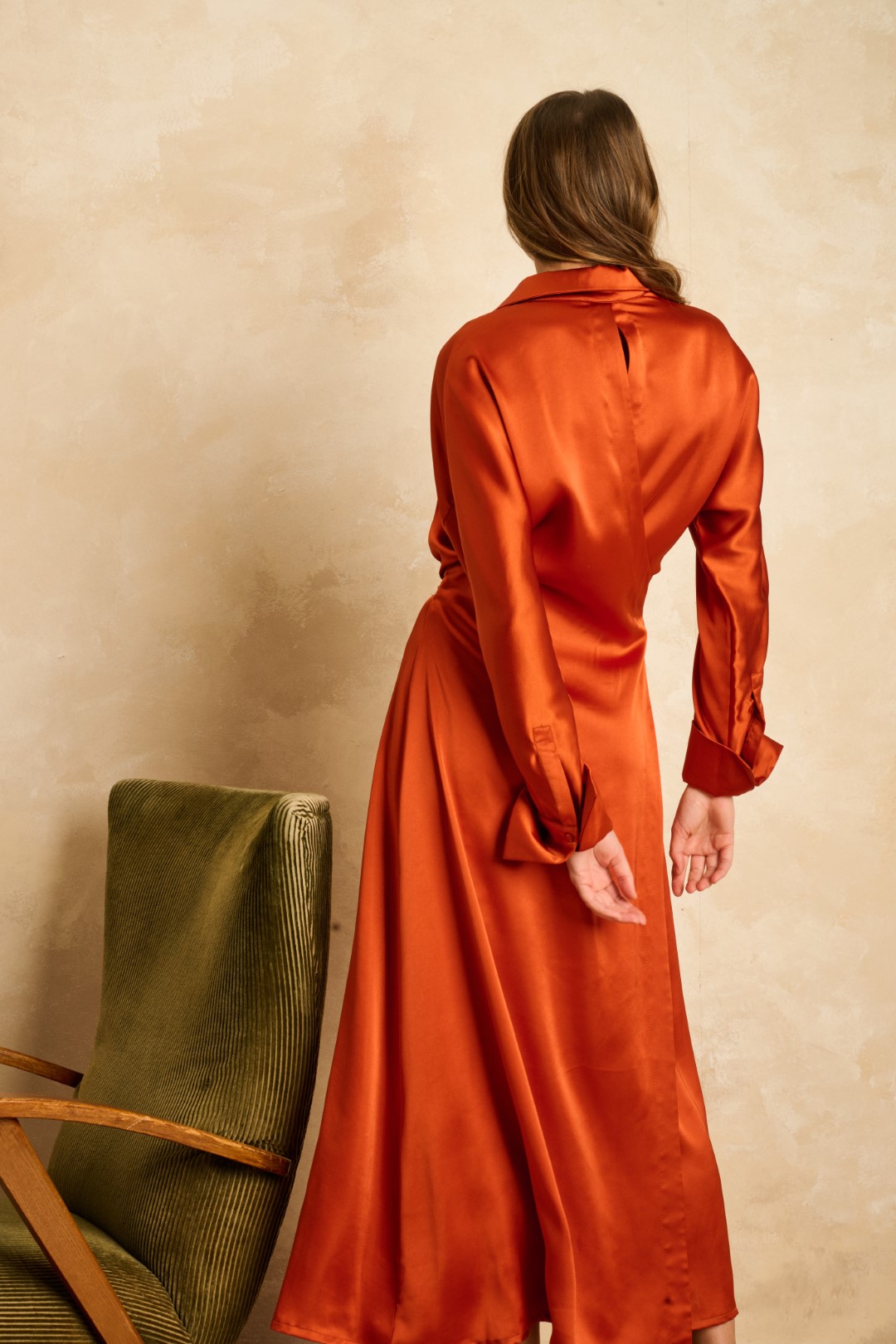 Damienne Dress Orange - Image 4
