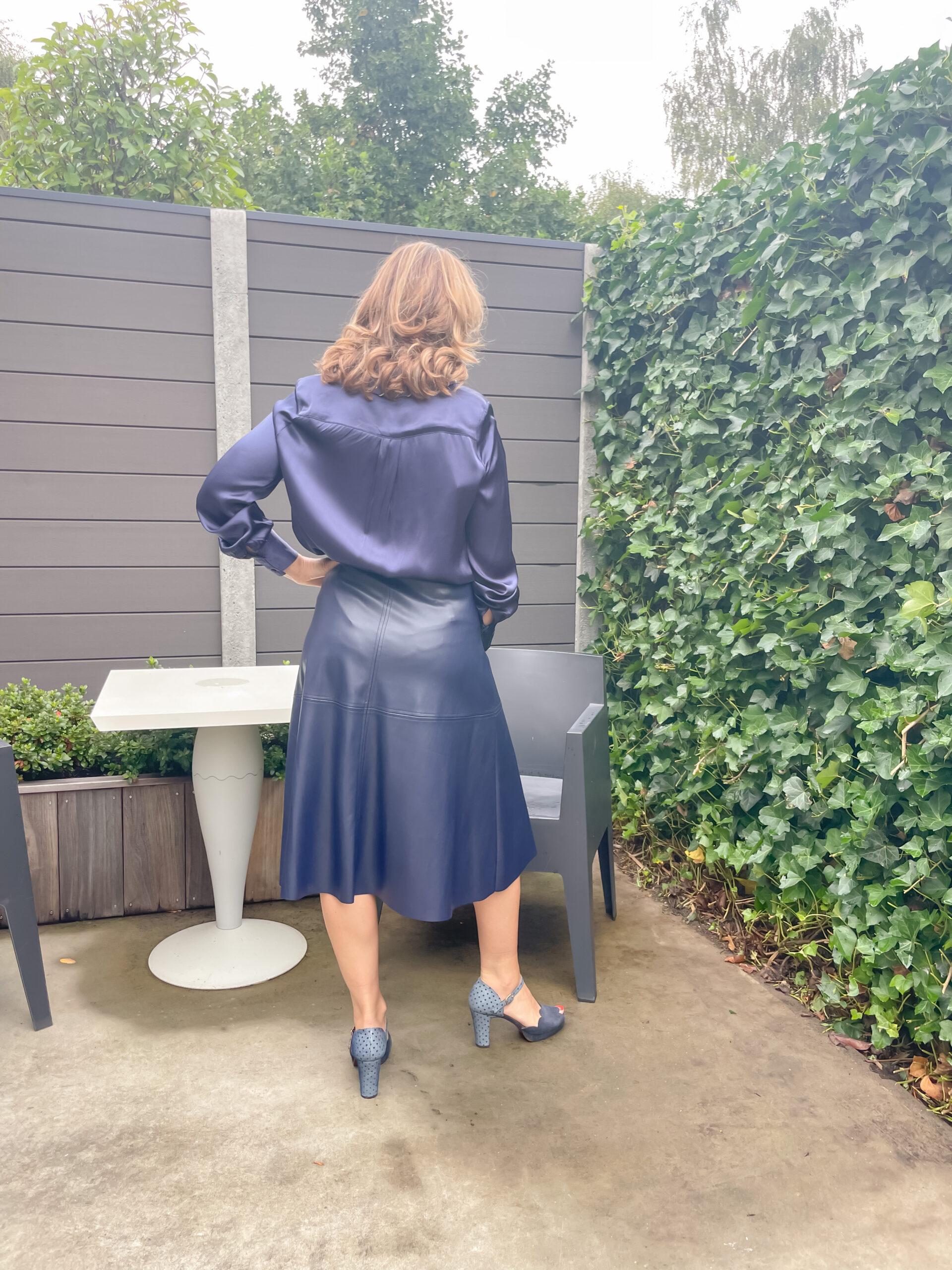 Navy Midi Skirt - Image 3