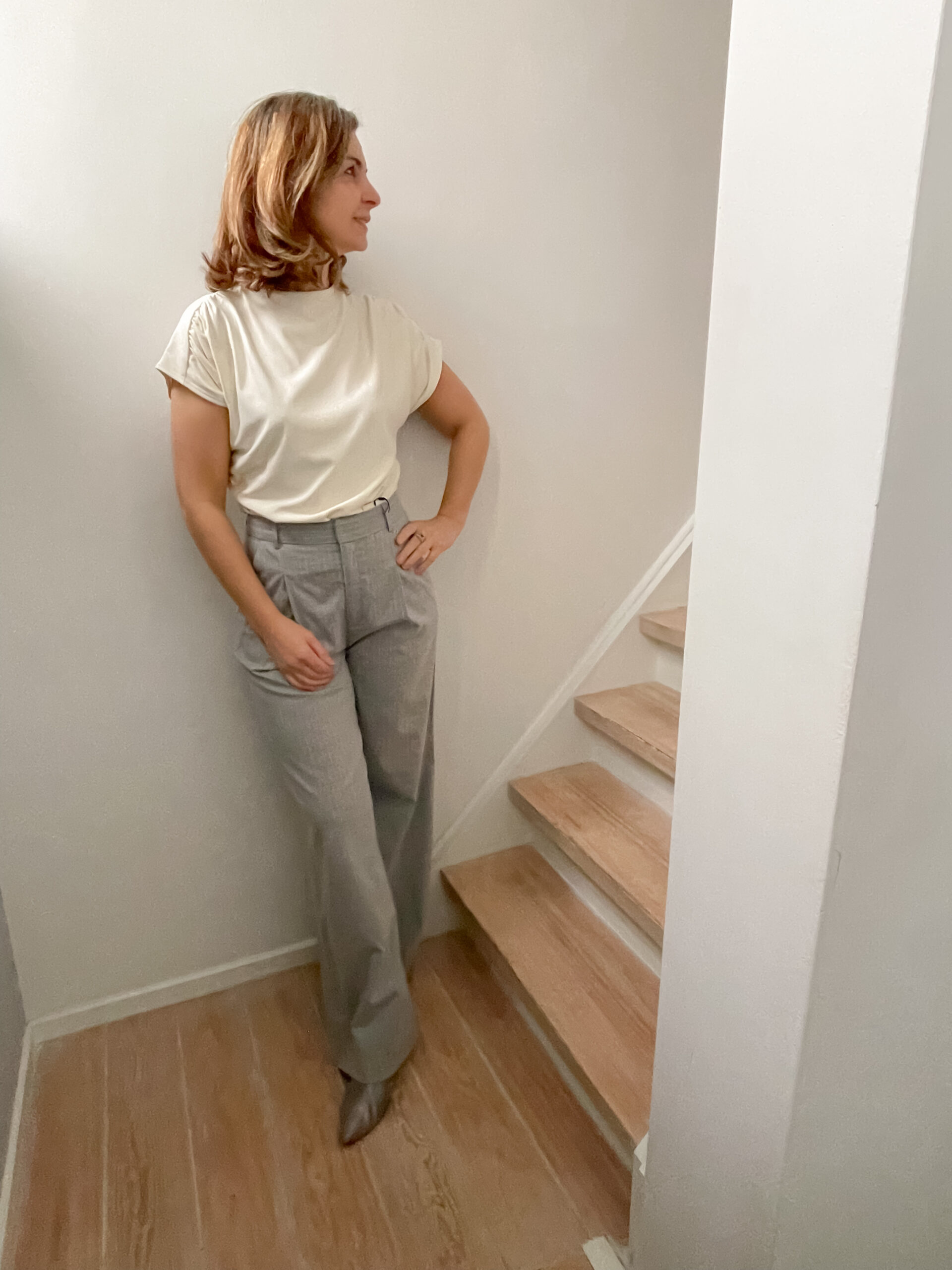 Paula Pinstripe Trousers - Image 5