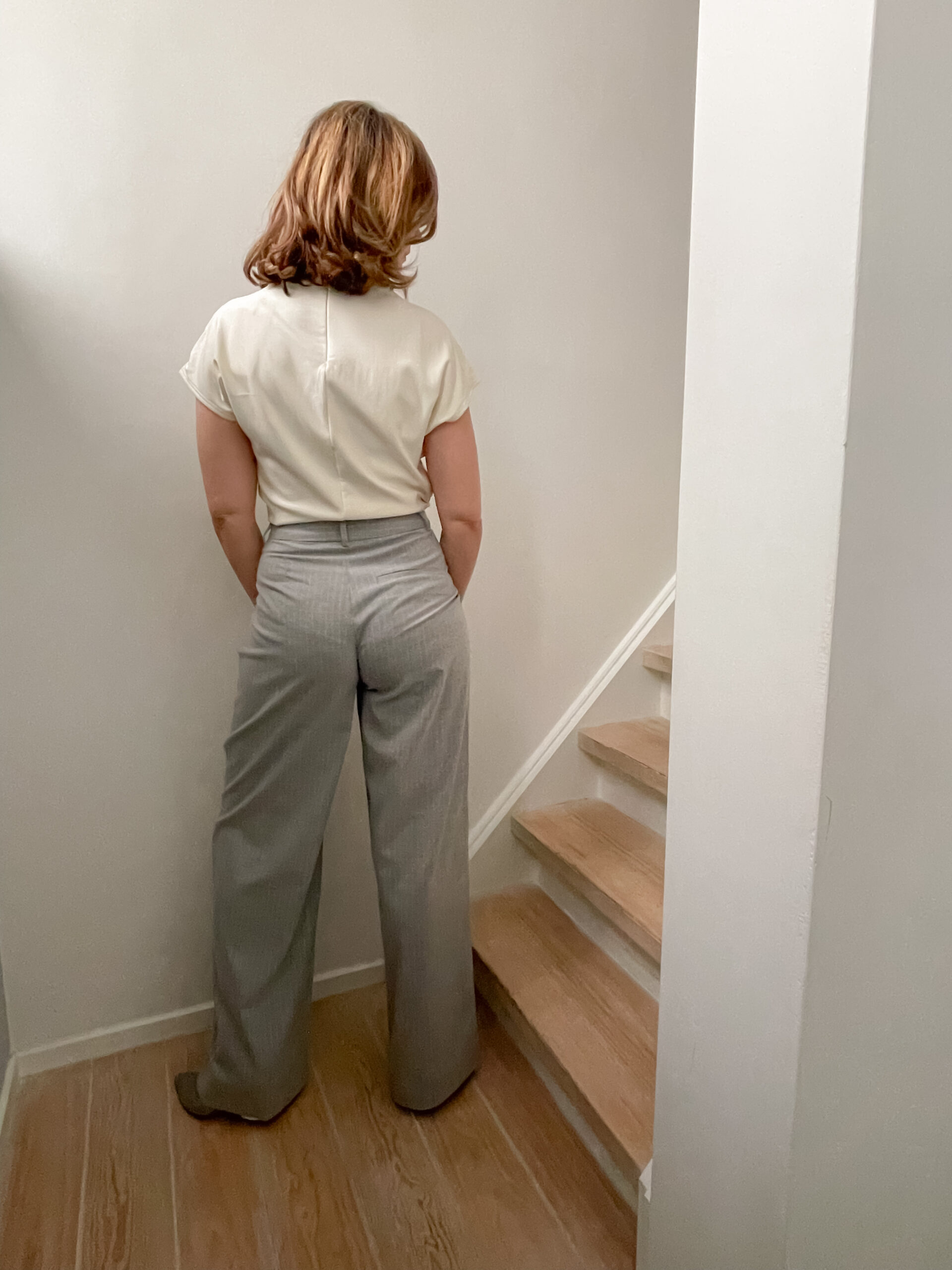 Paula Pinstripe Trousers - Image 4