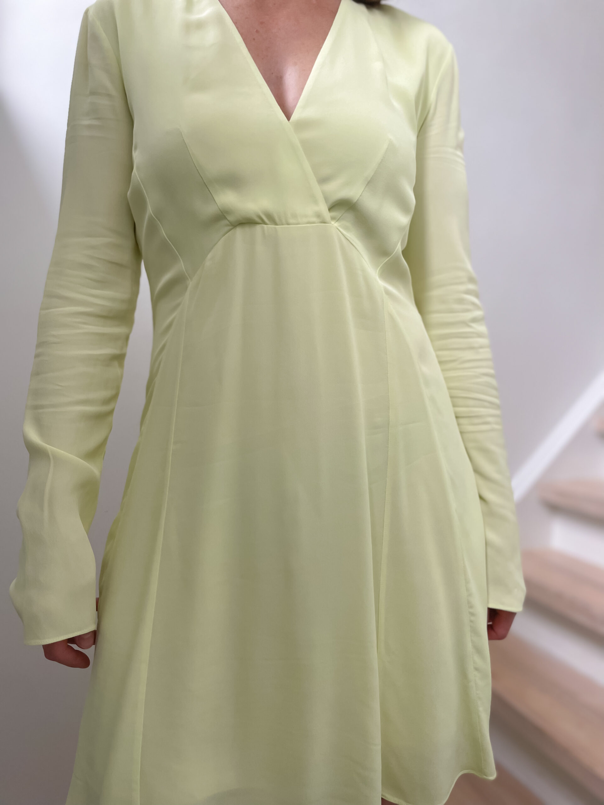 Abito dress short citrine green