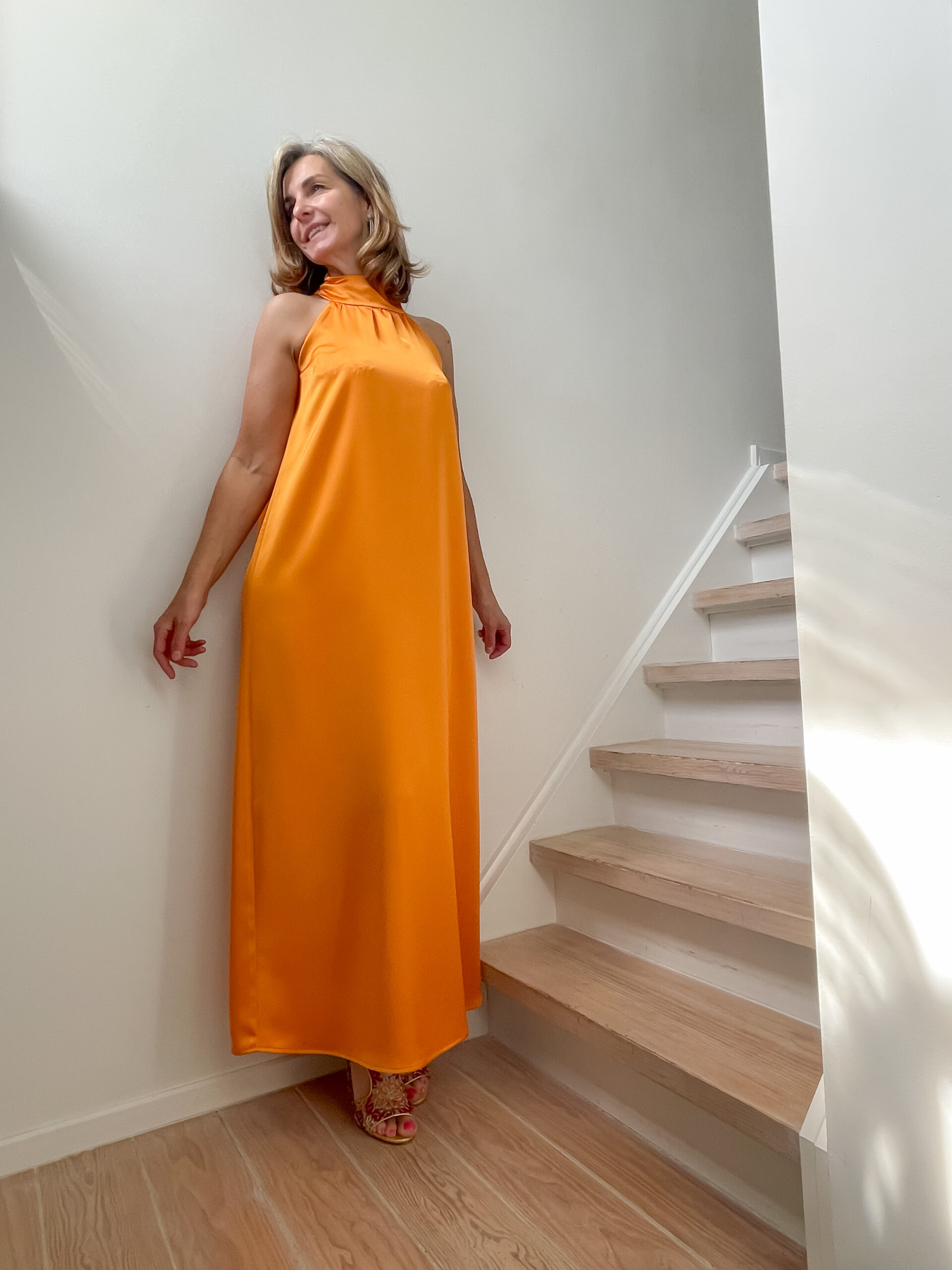 Bal date dress orange - Image 2