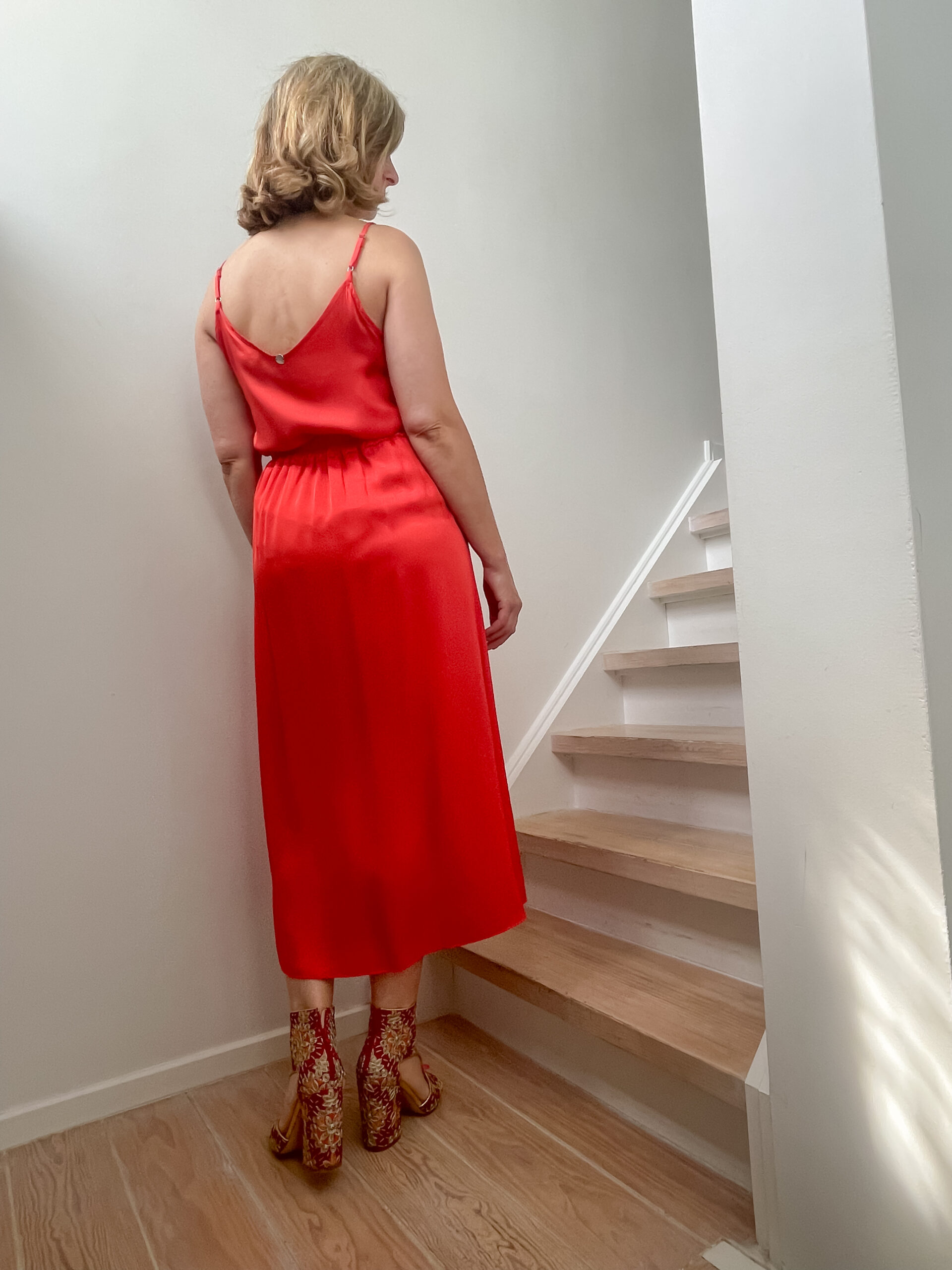 Satin top coral - Image 3