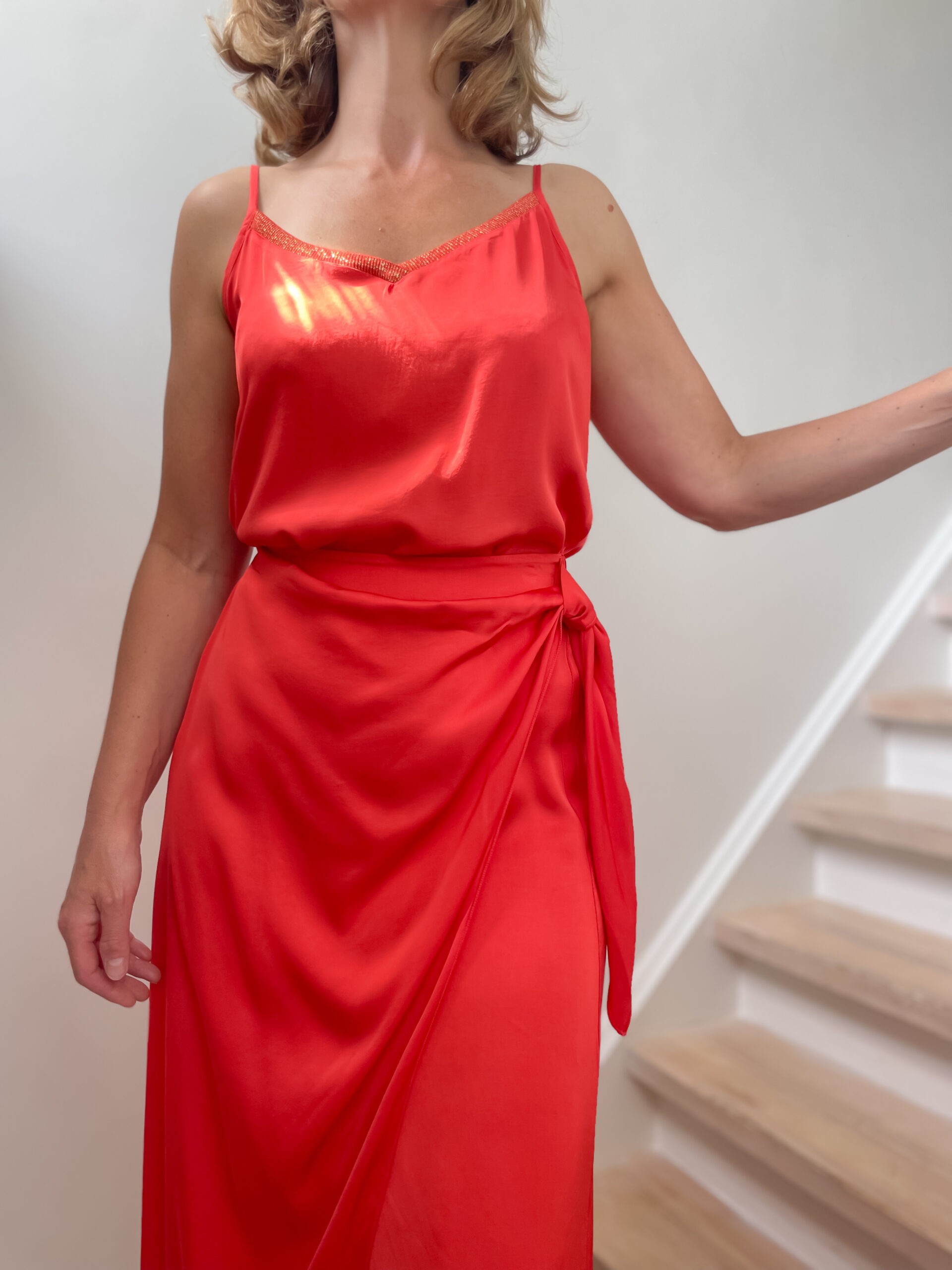 Satin top coral - Image 2