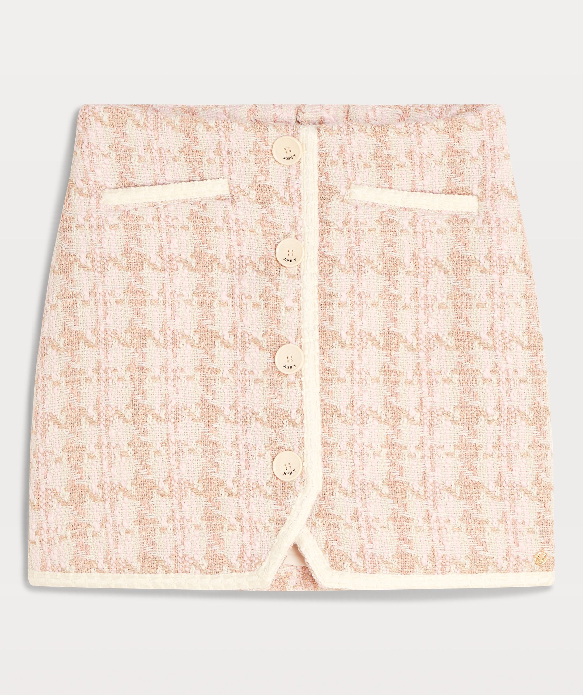 Noreen bouclé mini skirt dusty pink
