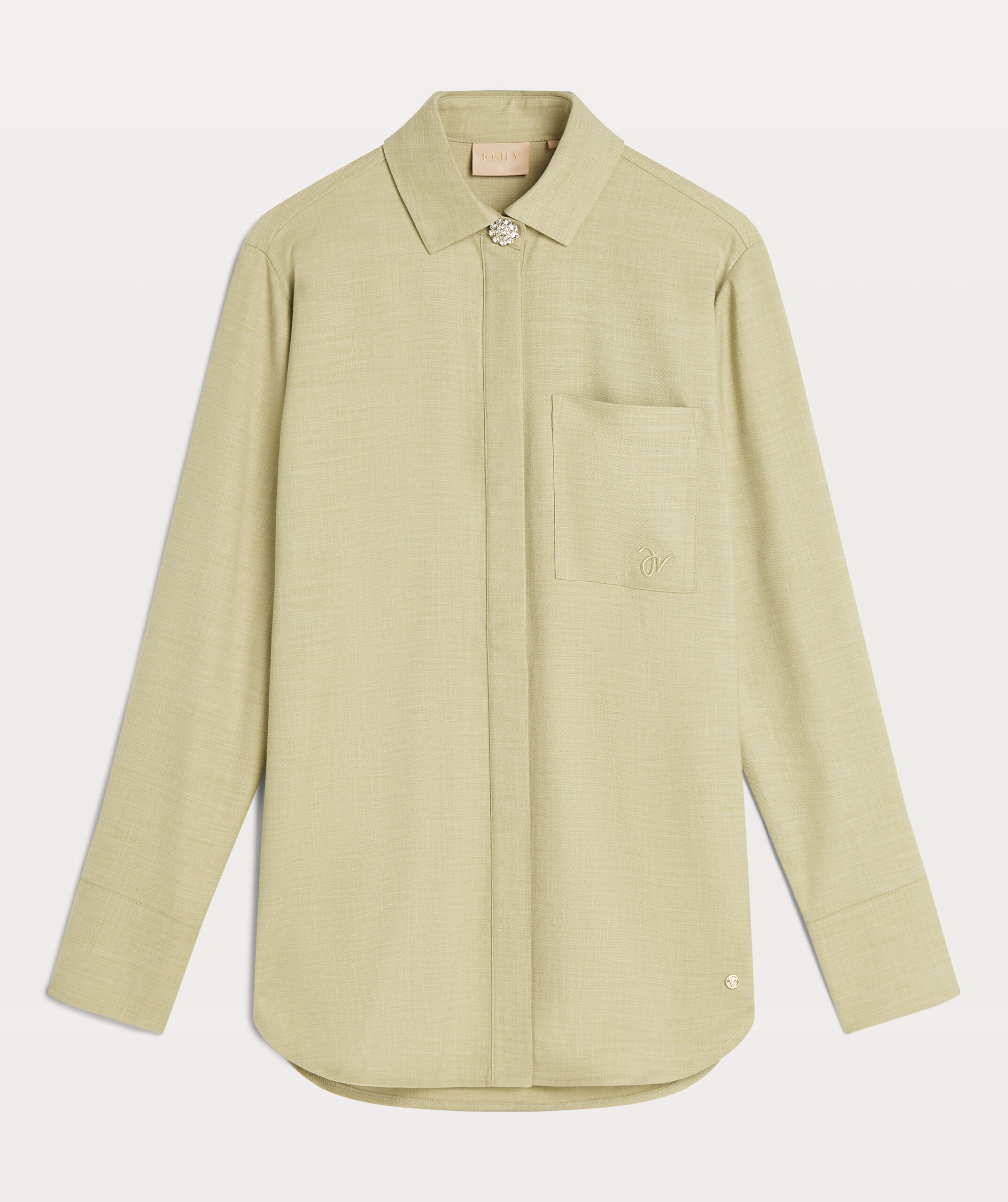 Tiera ralaxed fit blouse dusty green melange