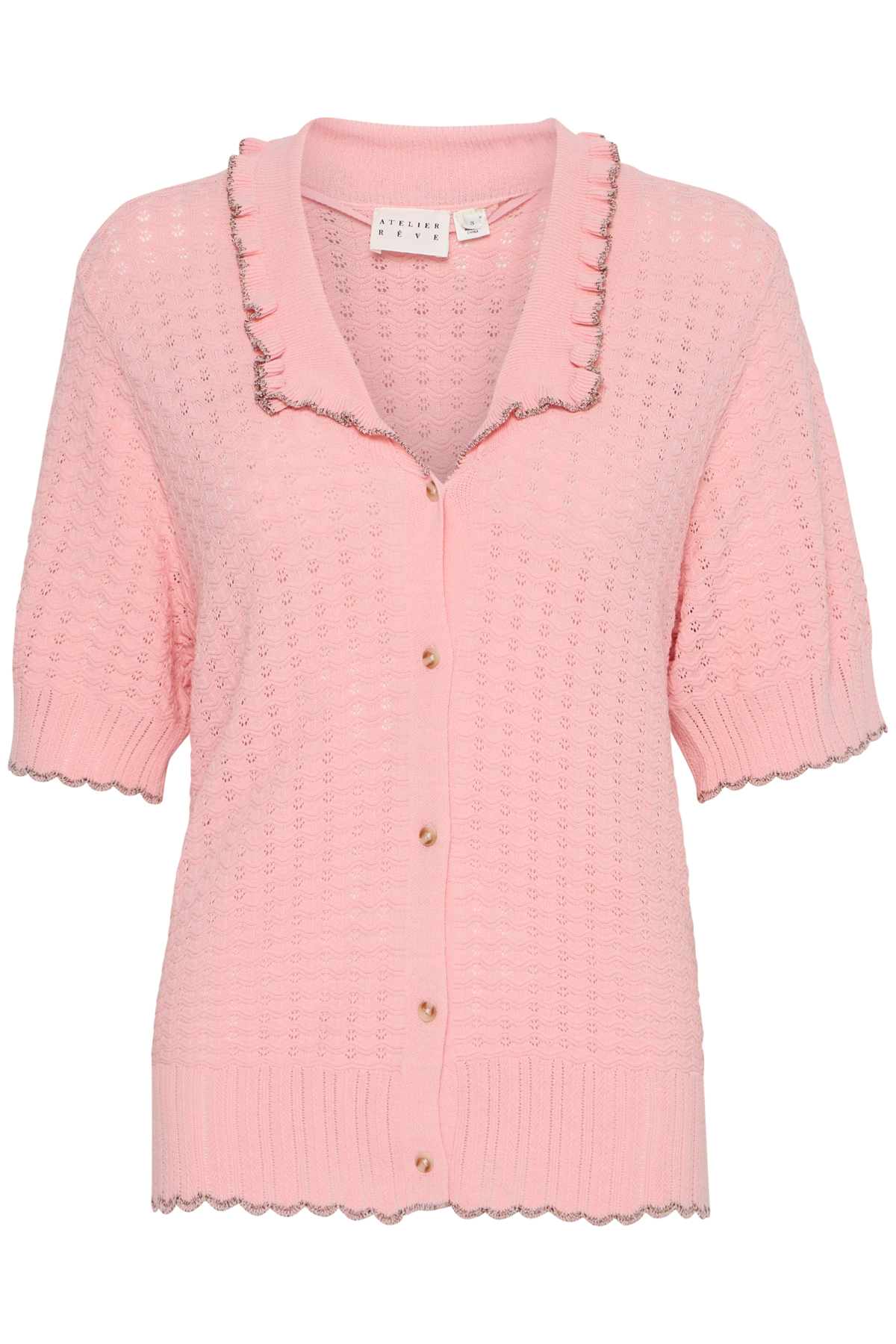 Irfantino blouse silver pink