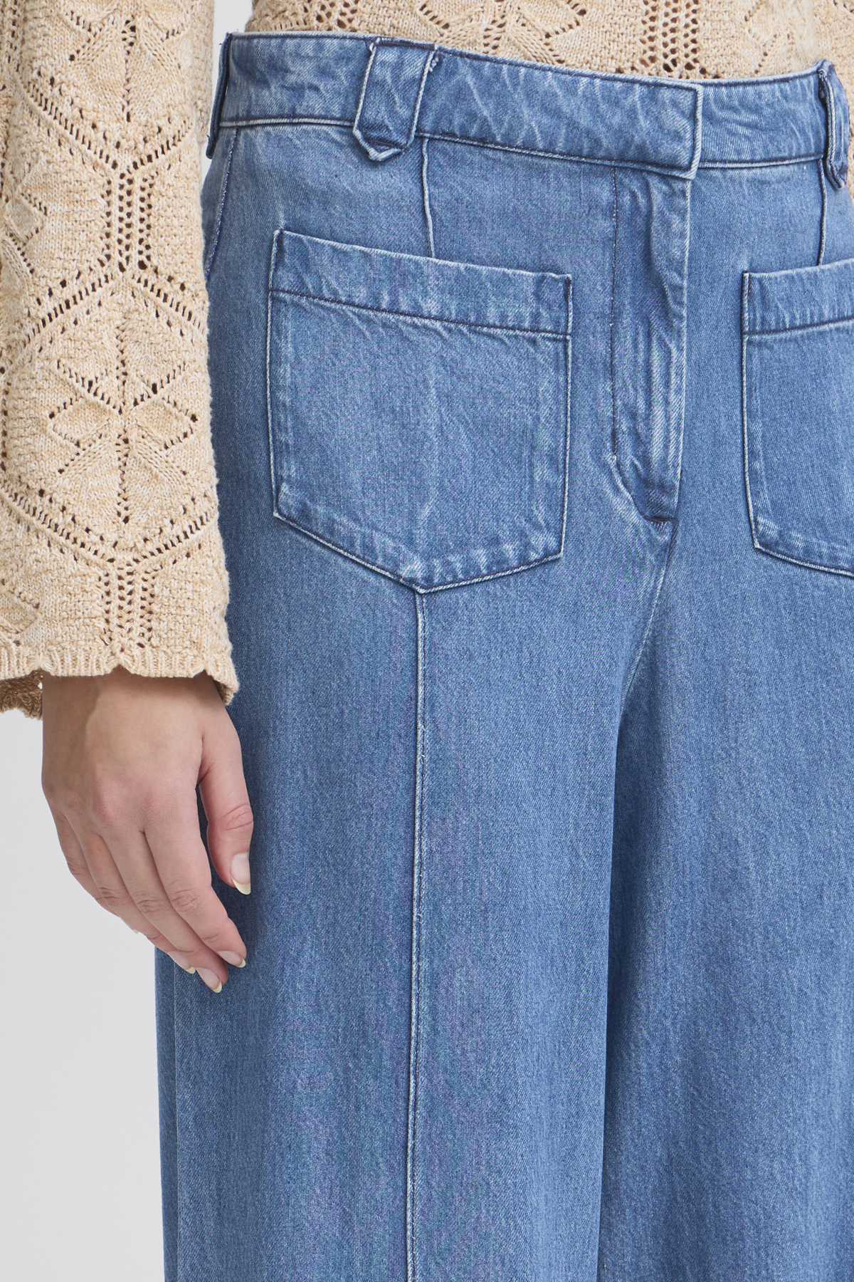 Irrisle pants medium blue denim - Image 3