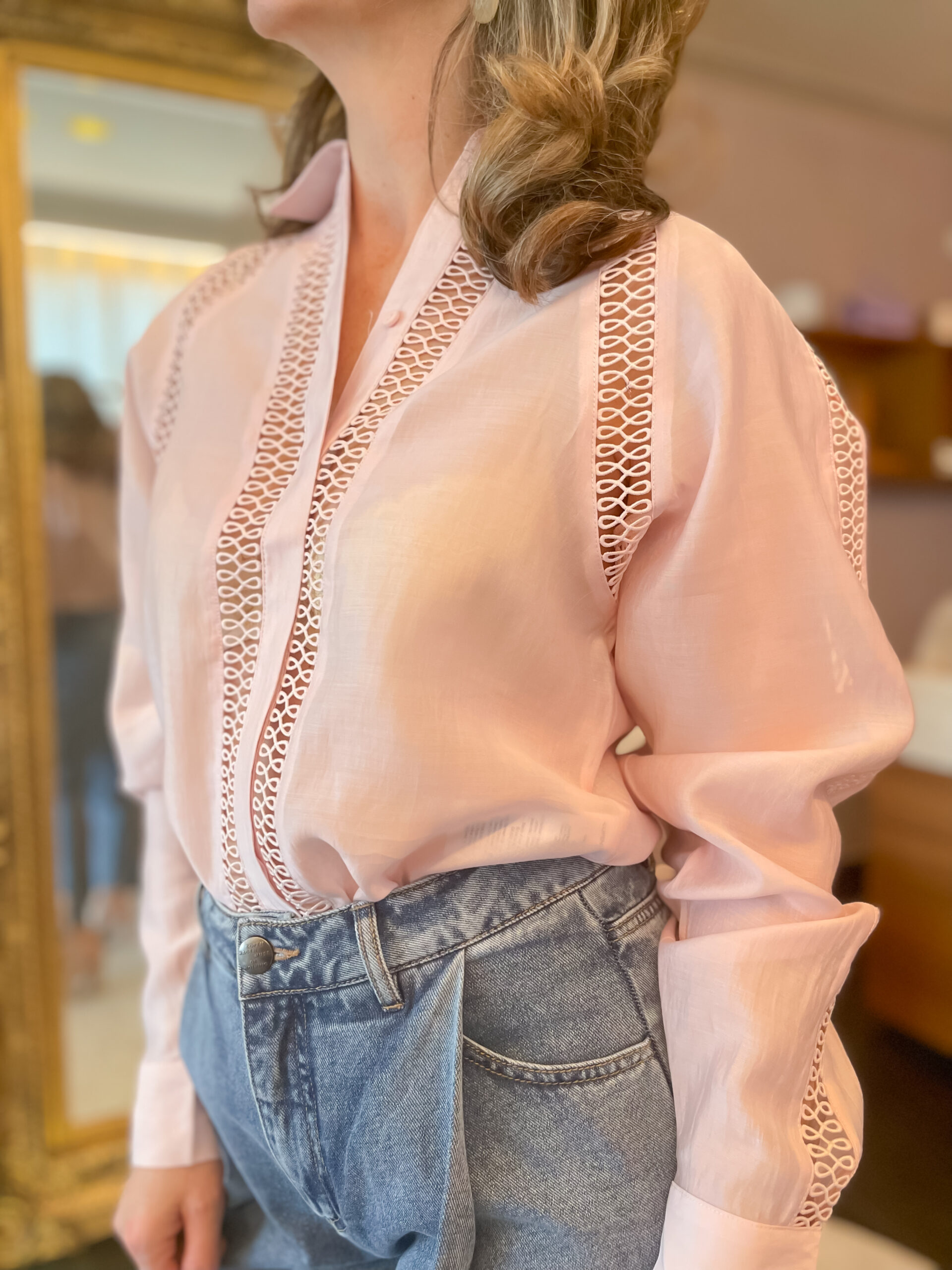 Molly shirt pale lilac - Image 2
