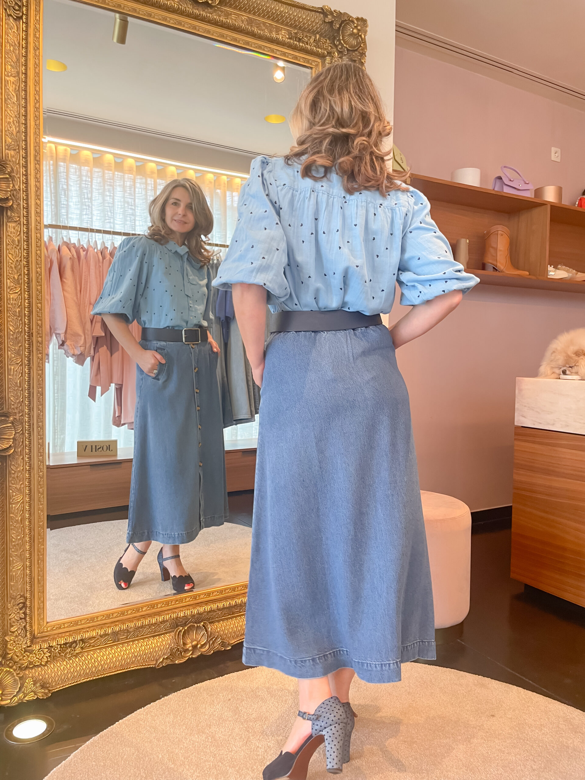 Irrisle skirt medium blue denim - Image 4