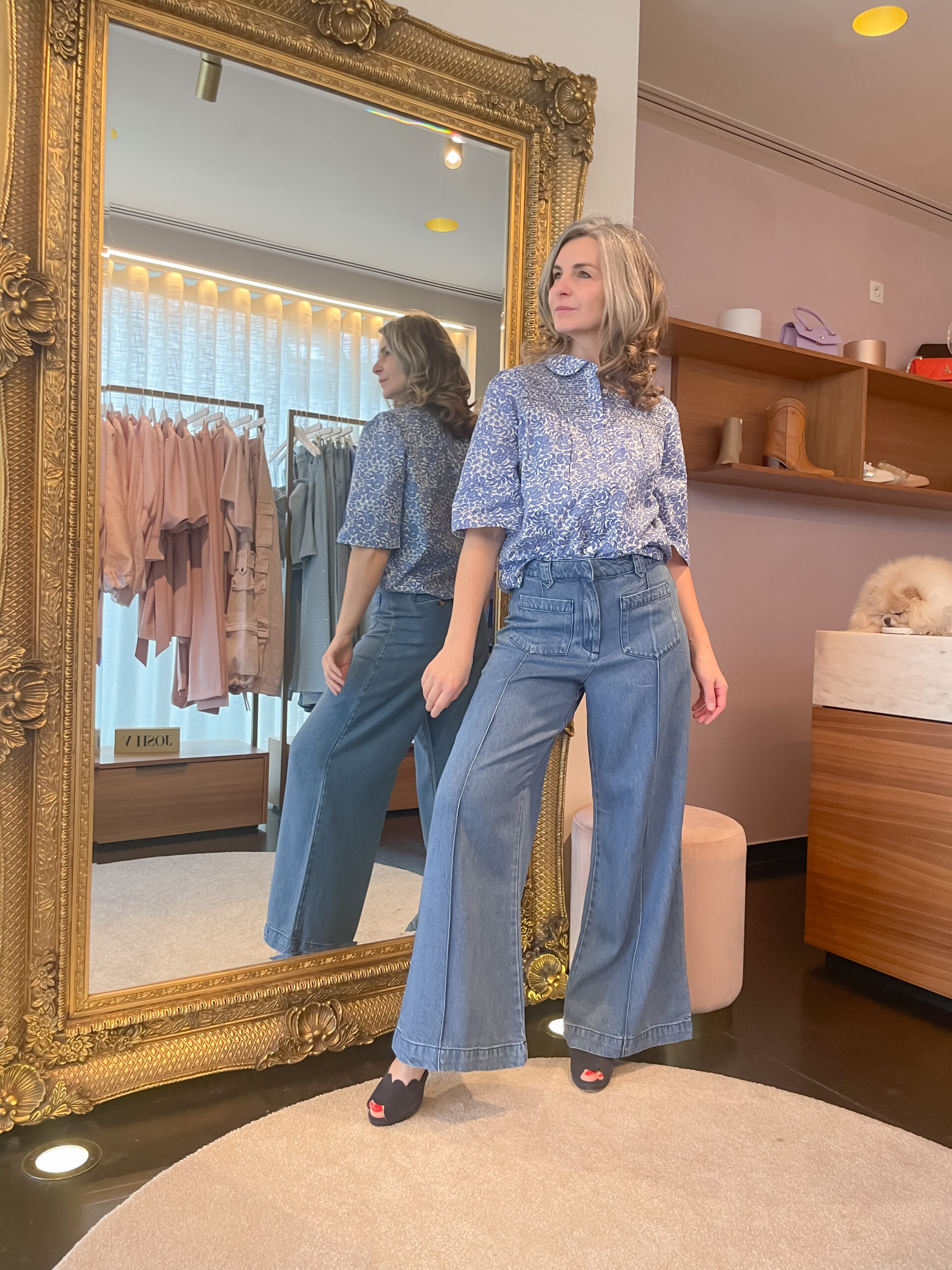 Irrisle pants medium blue denim - Image 5