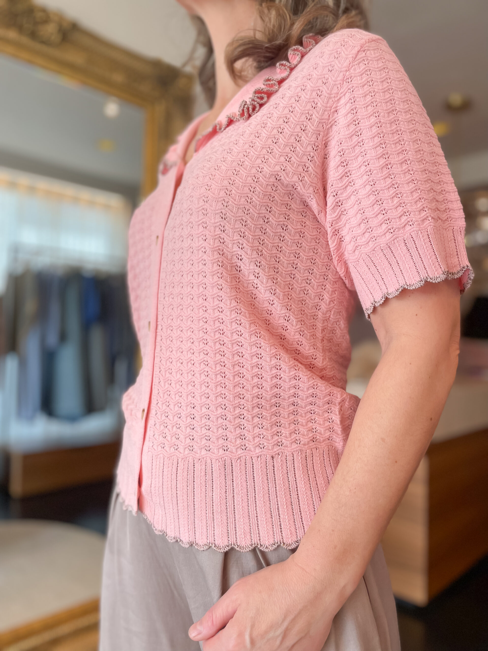 Irfantino blouse silver pink - Image 4