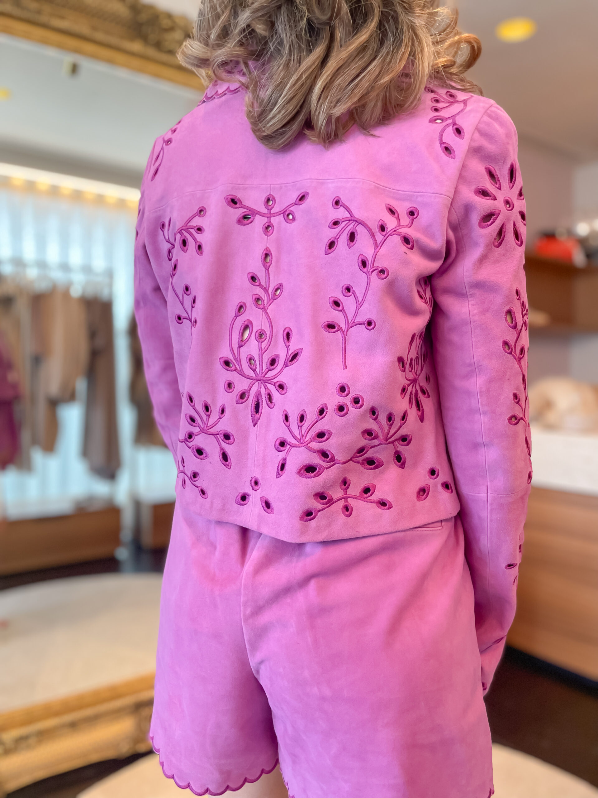 Jandira suède jas fucsia - Image 7