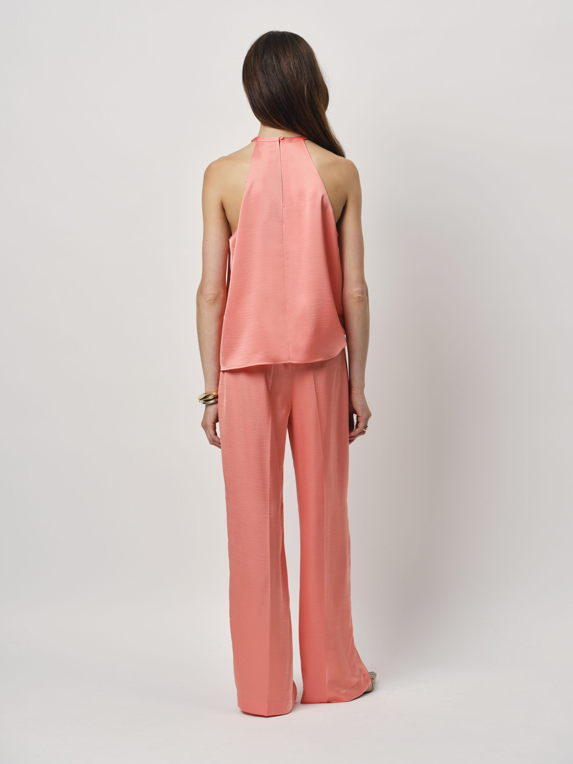Jules wide leg broek radiant abricot - Image 3