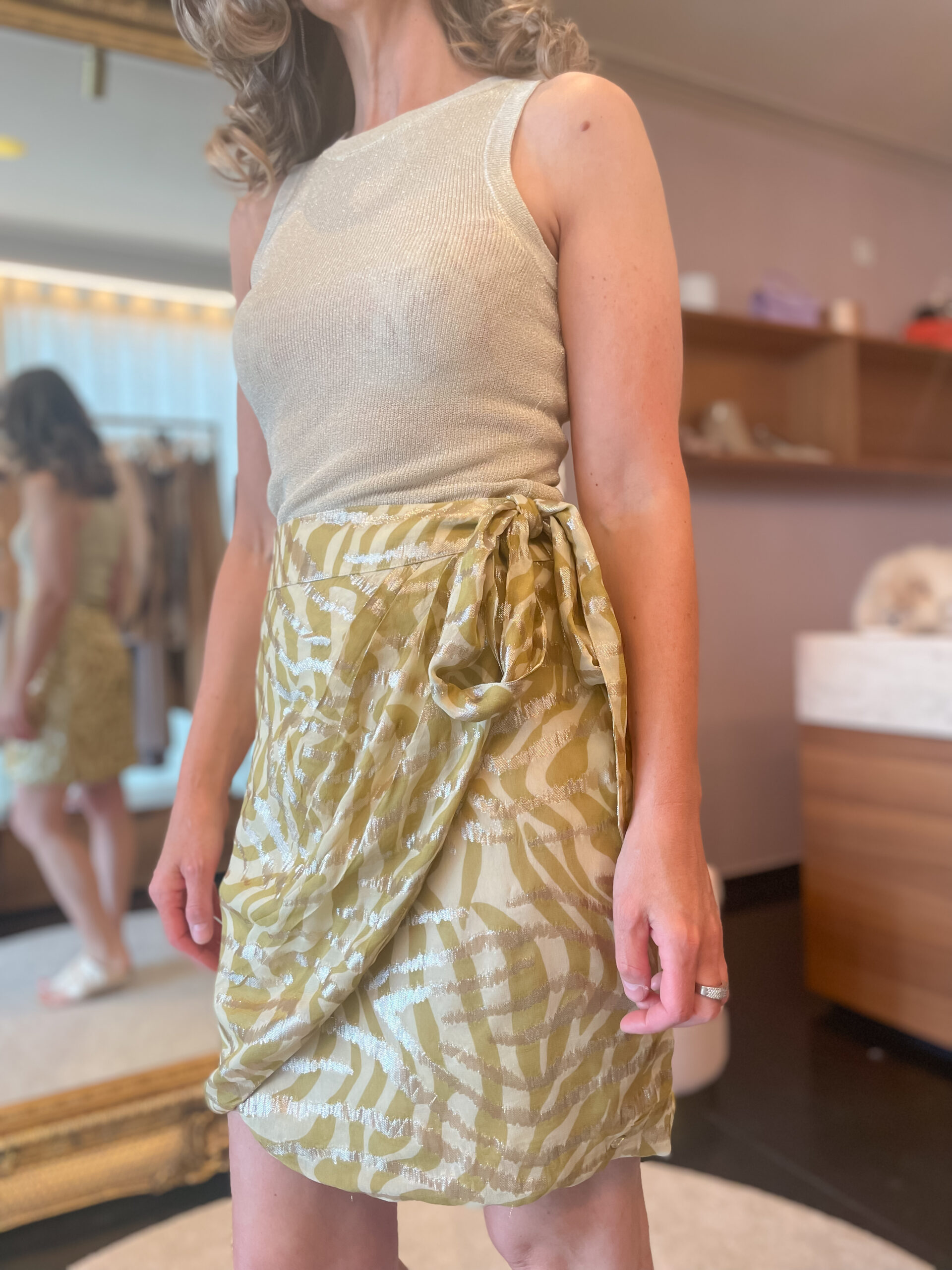 Cameo overslag rok gold green - Image 3