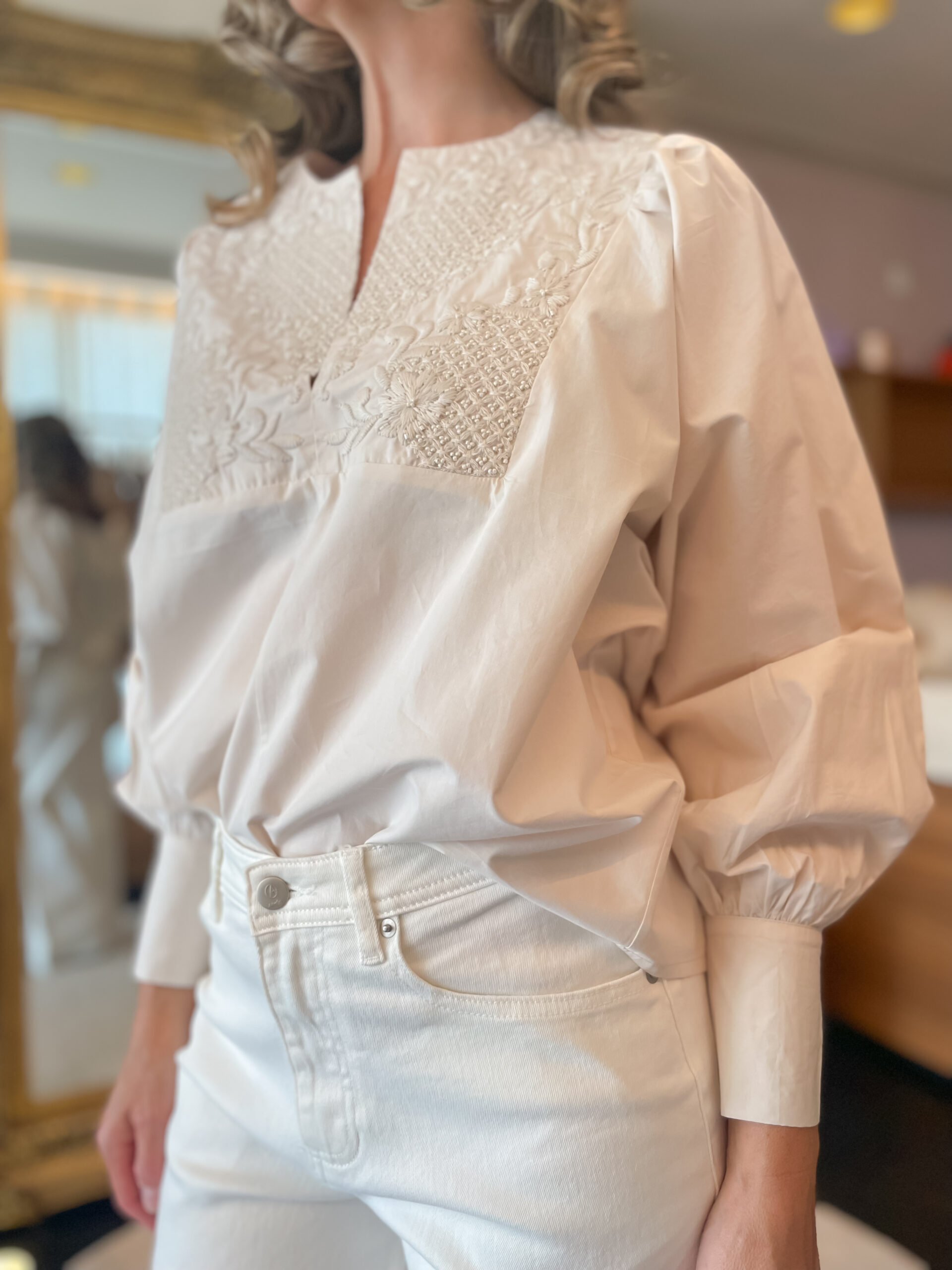 Jeanine 3 blouse sand - Image 4