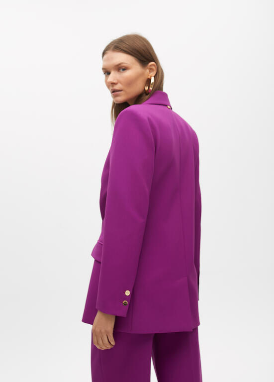 Double breasted crossover blazer Bougainvillea - Image 2