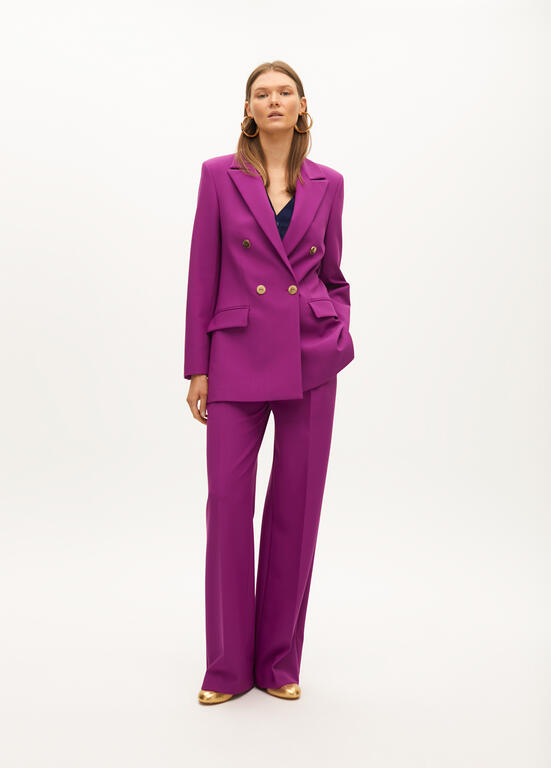 Double breasted crossover blazer Bougainvillea - Image 4