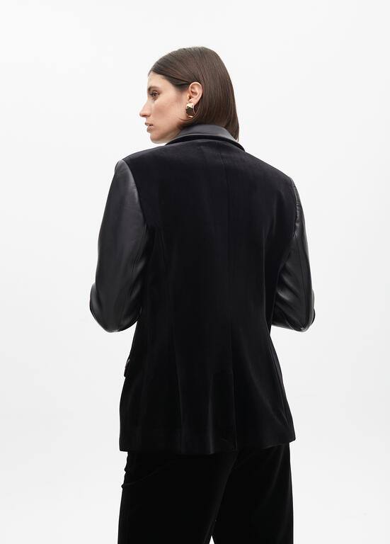 Velvet blazer Nero - Image 3