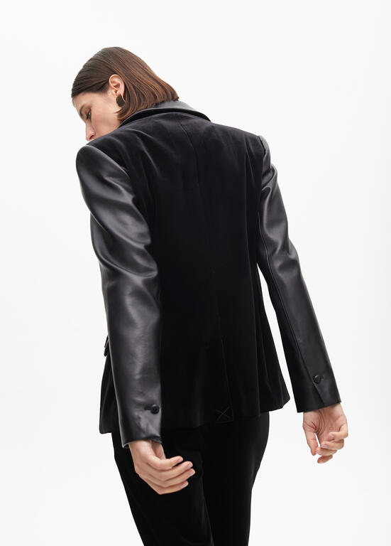 Velvet blazer Nero - Image 2