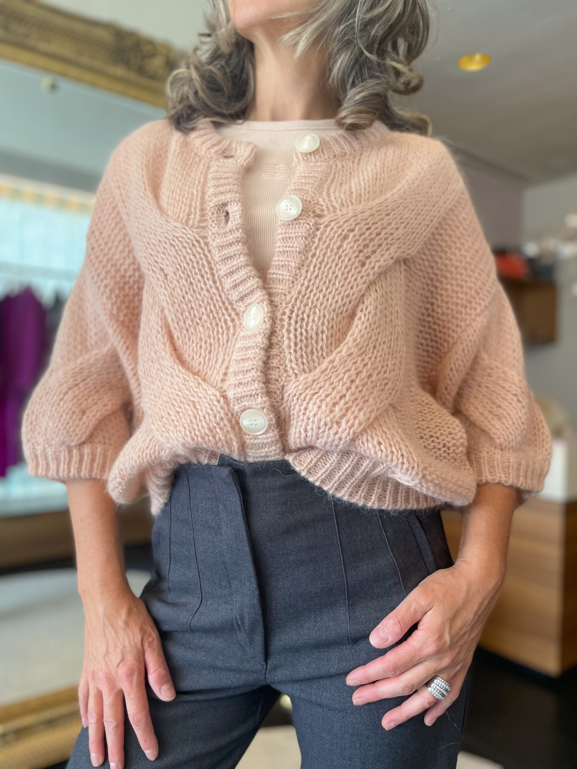 Zenia Cardigan rose dust - Image 5
