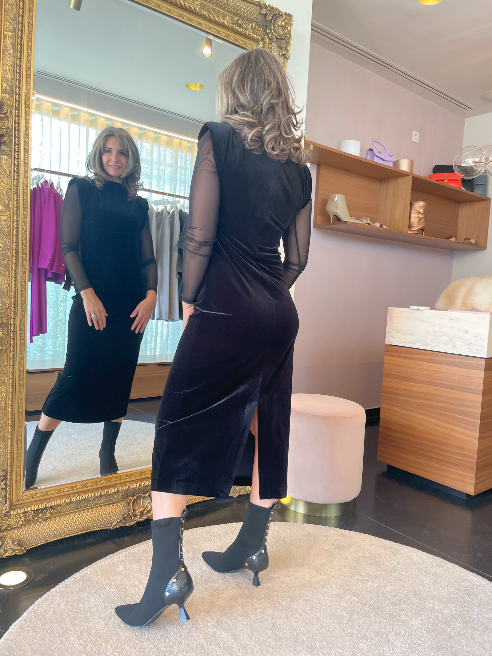 Maxi dress velvet negro - Image 8