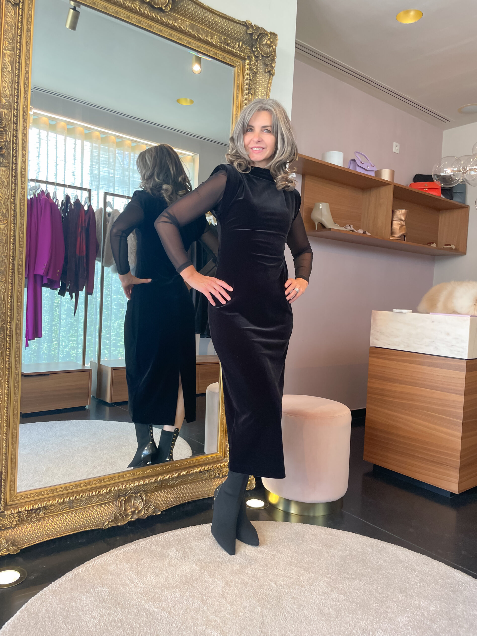 Maxi dress velvet negro - Image 7