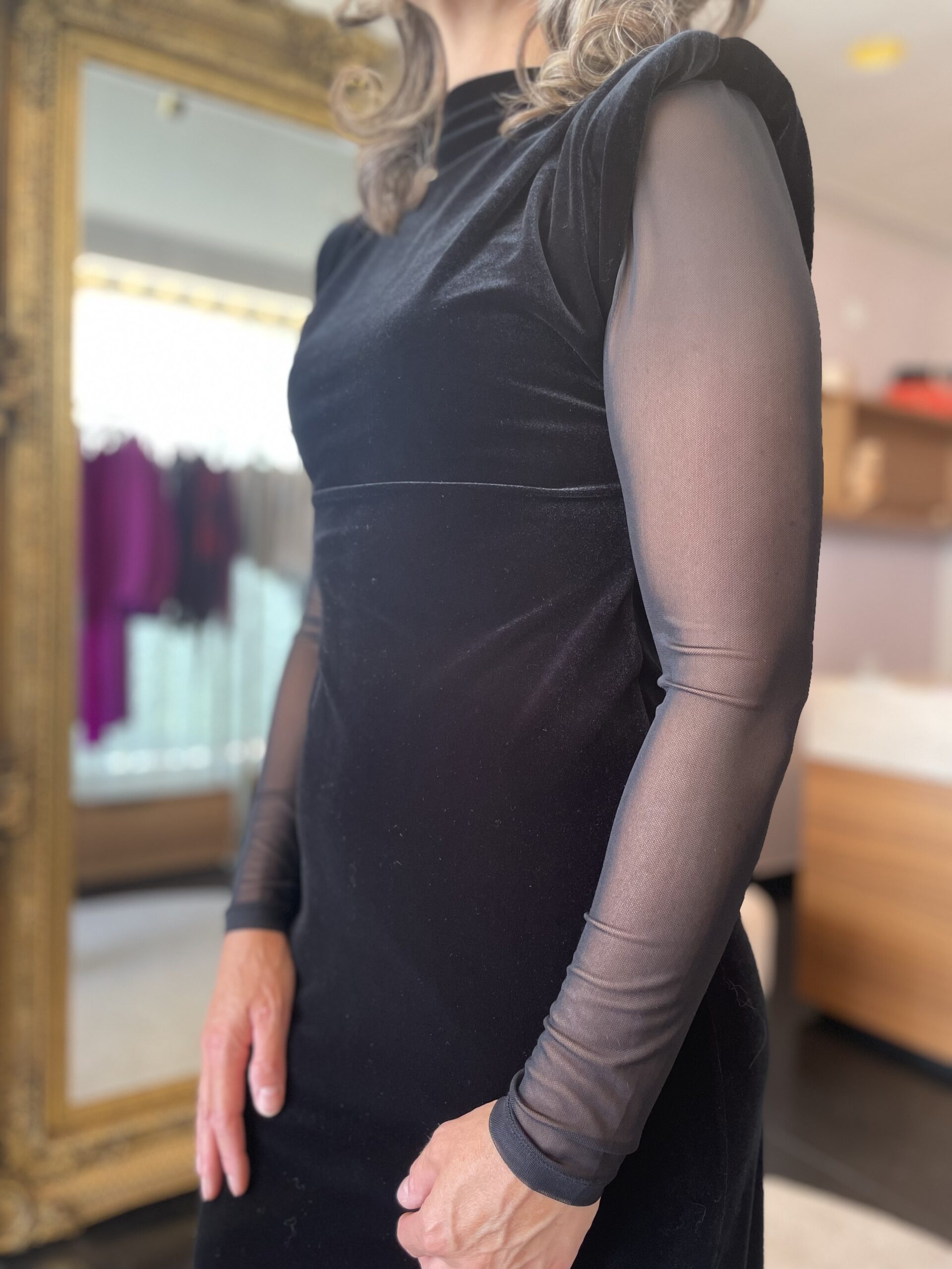 Maxi dress velvet negro - Image 6