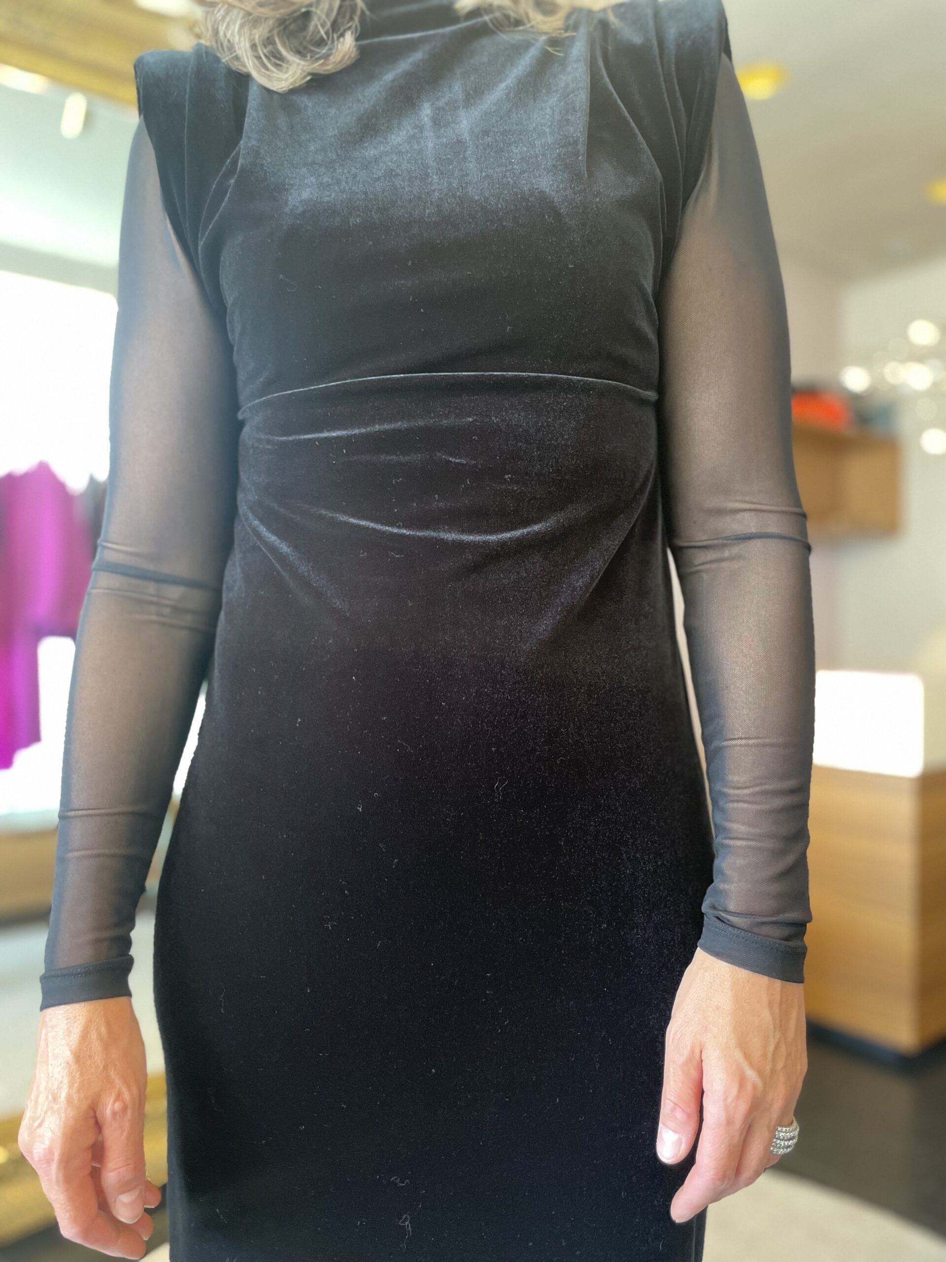 Maxi dress velvet negro - Image 5