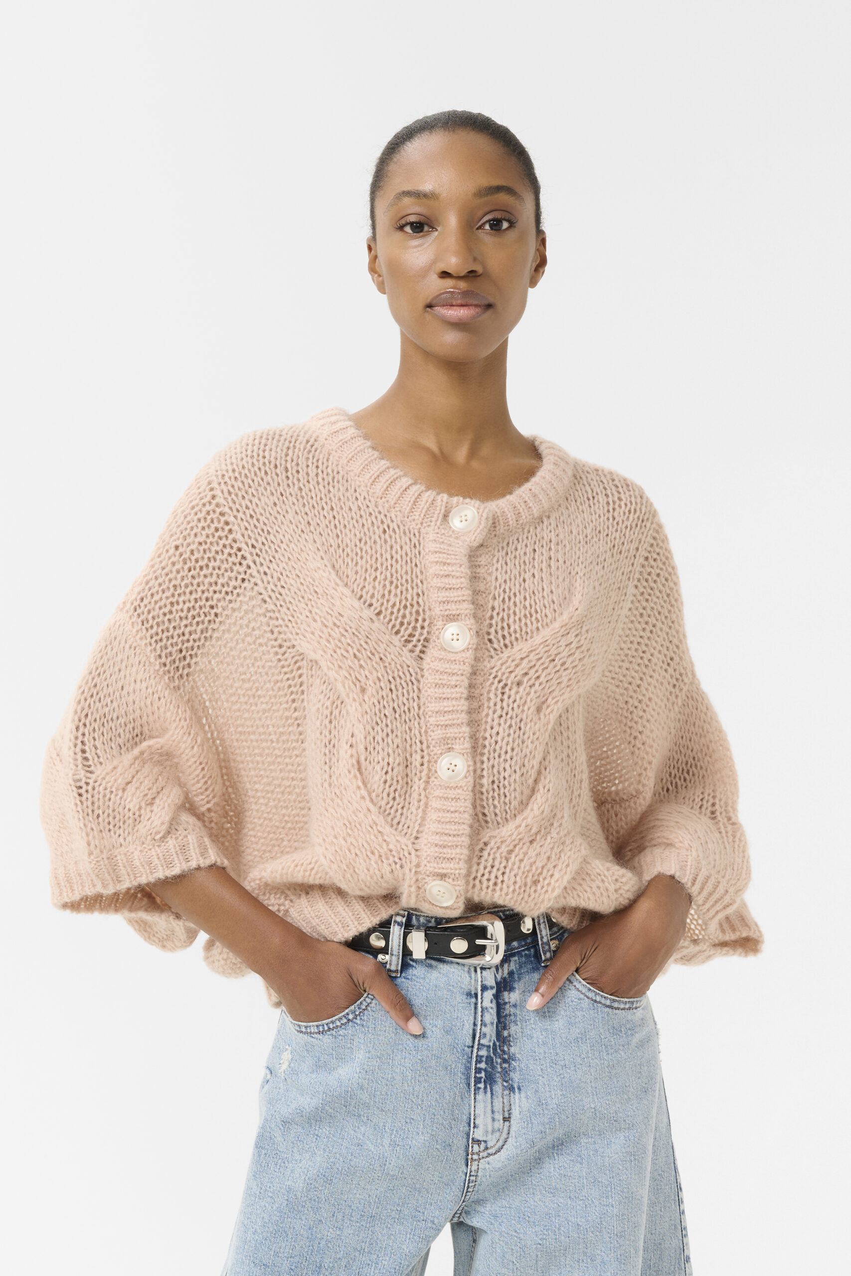 Zenia Cardigan rose dust - Image 4