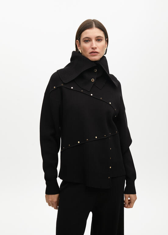 Jersey pullover black