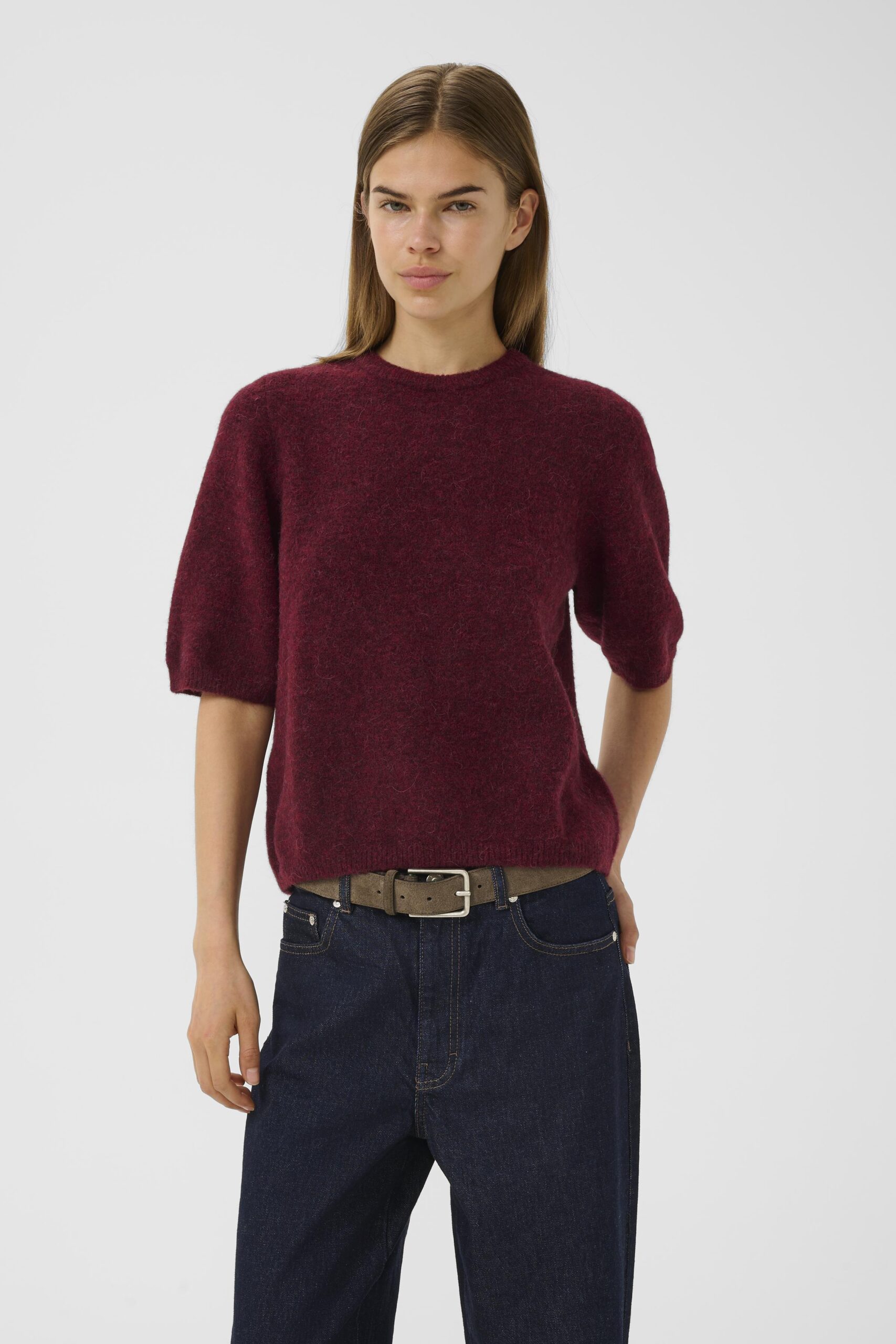 Alpha pullover blood red melange - Image 2