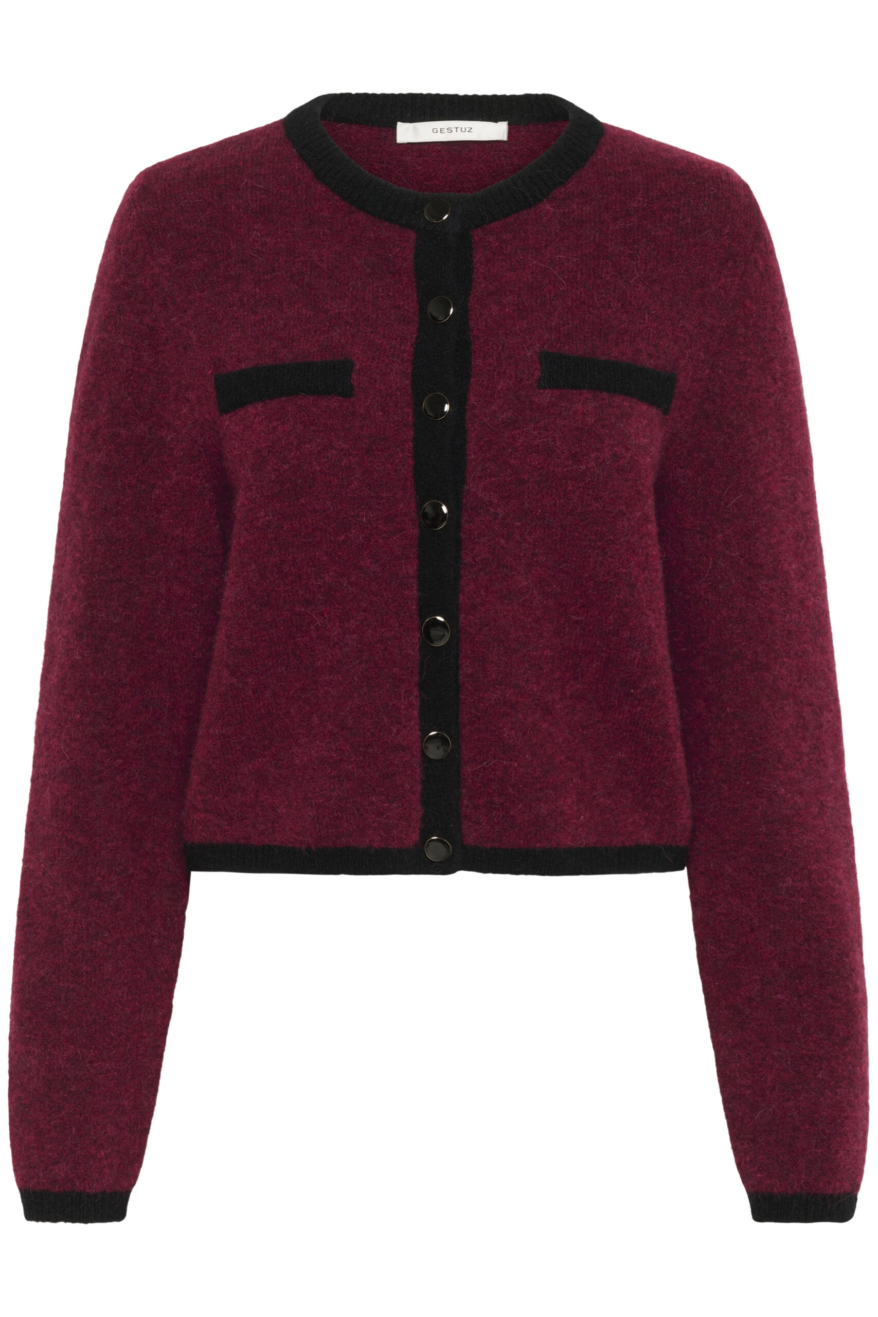 Alpha cardigan blood red black
