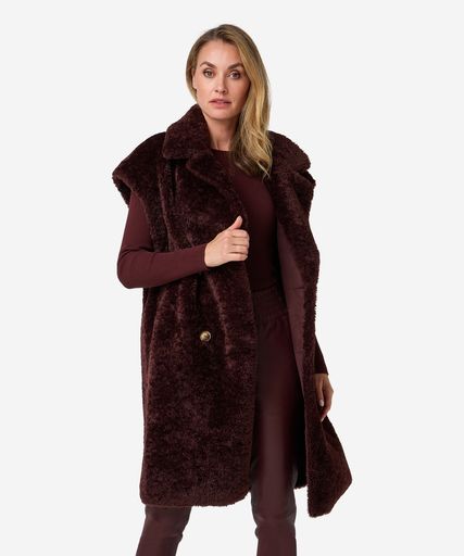 Chella gilet burgundy - Image 3