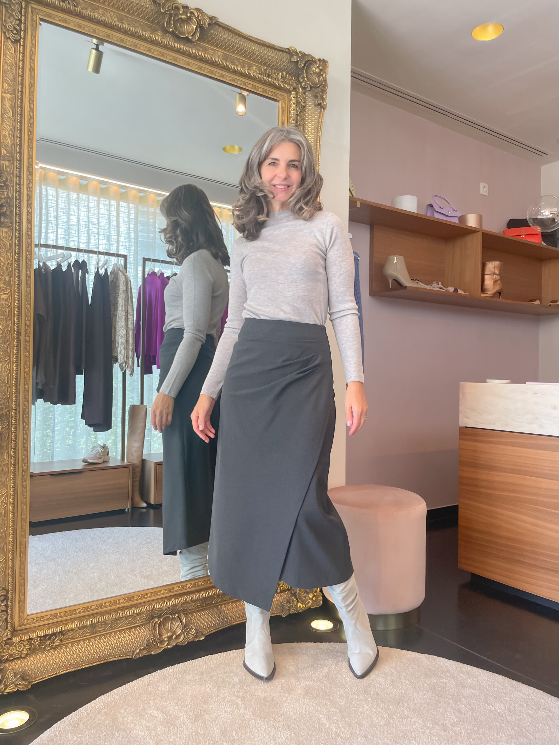 Lennon knitted sweater light grey - Image 3