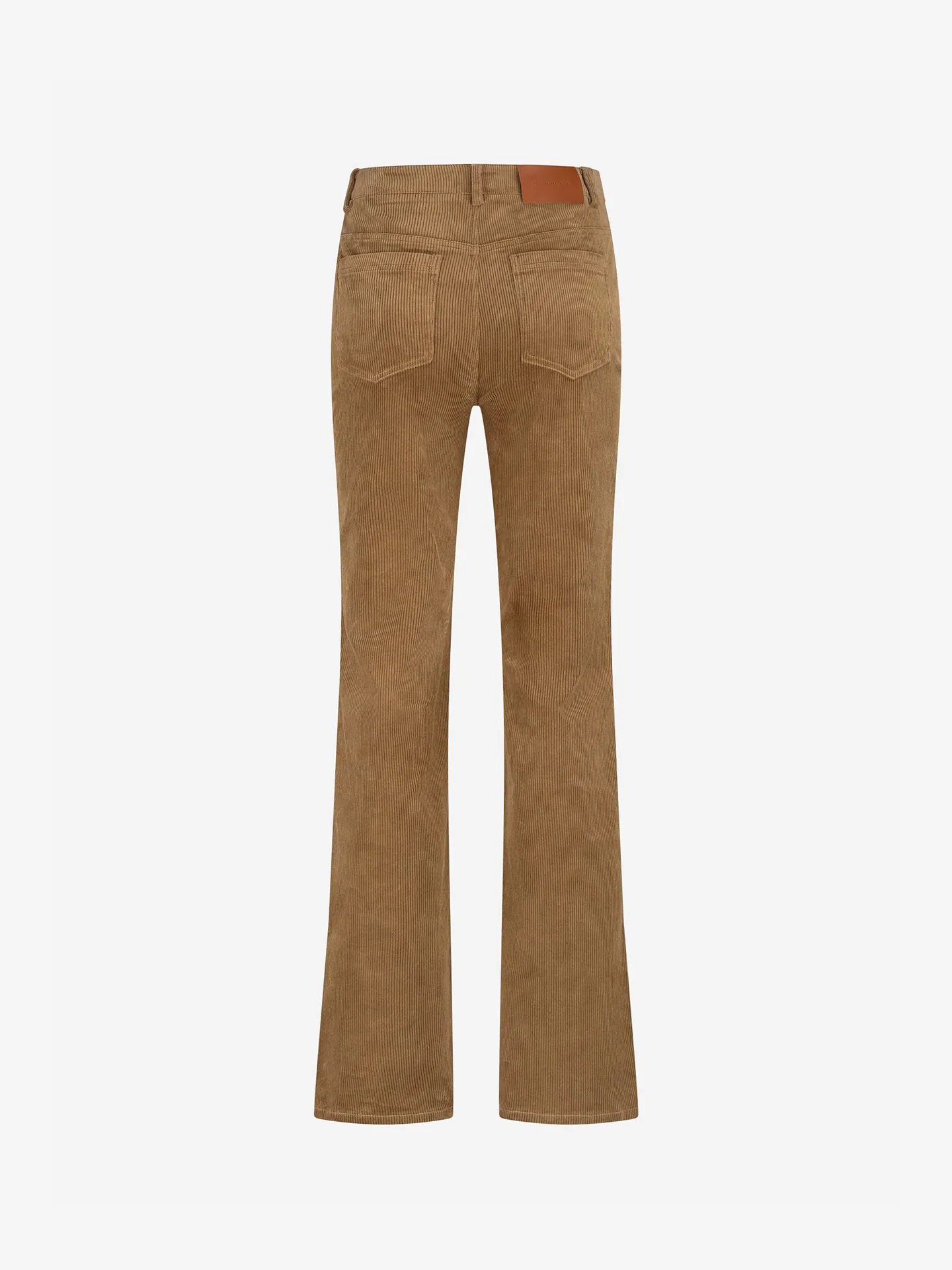 Ivanna corduroy flared broek dark caramel - Image 3