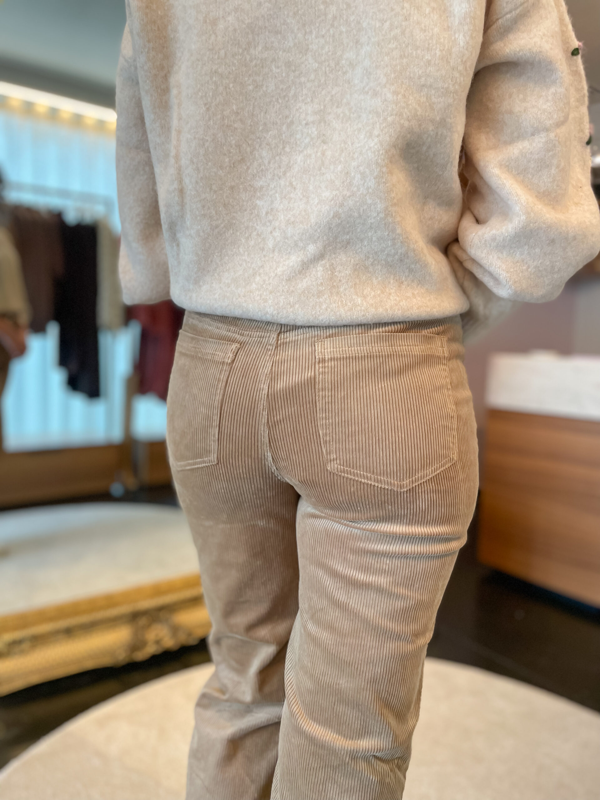 Ivanna corduroy flared broek dark caramel - Image 6
