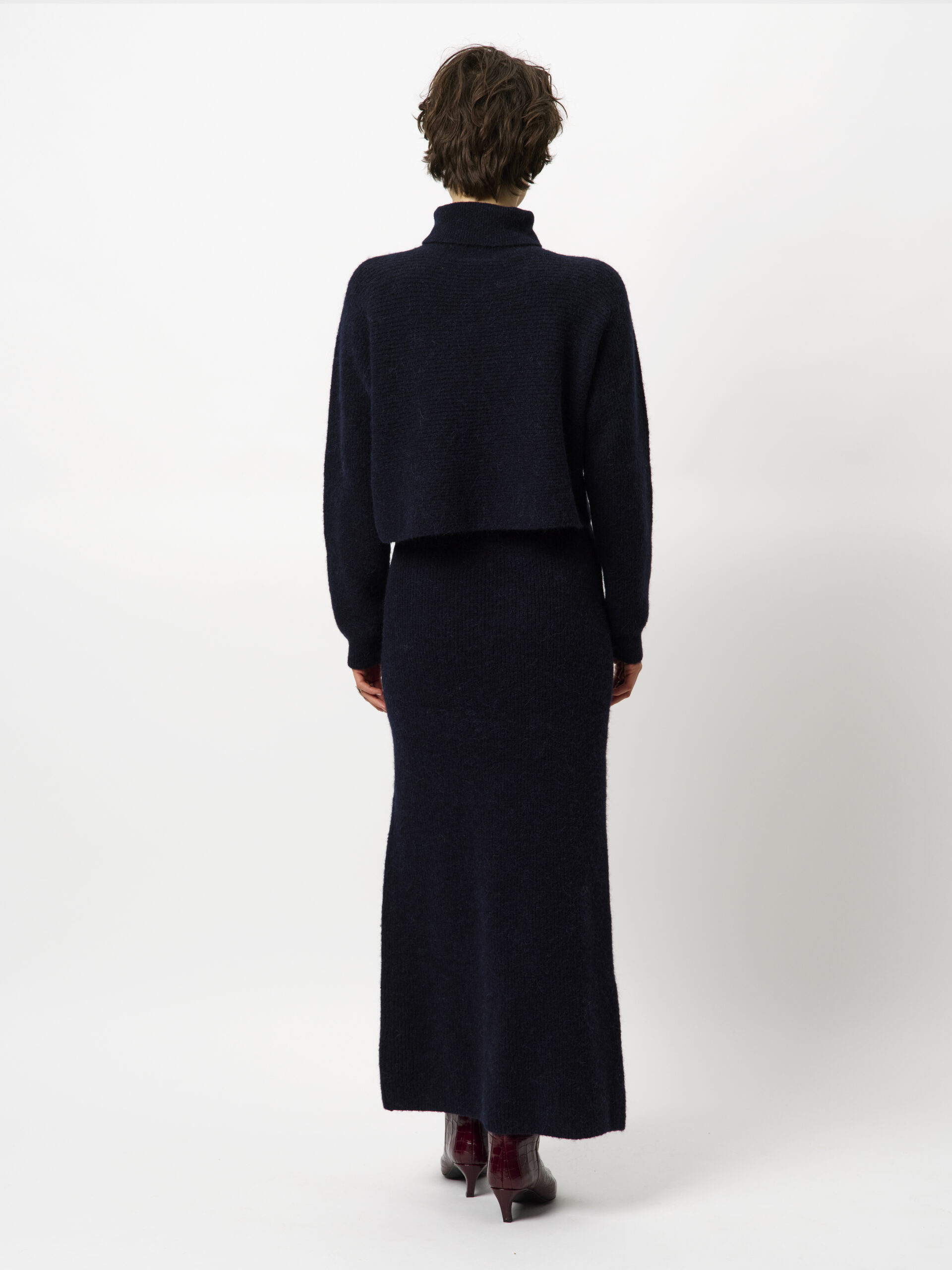 Suzy knitted maxi rok dark blue - Image 2