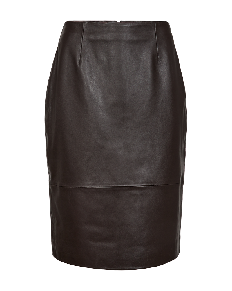 Baron leather skirt molé