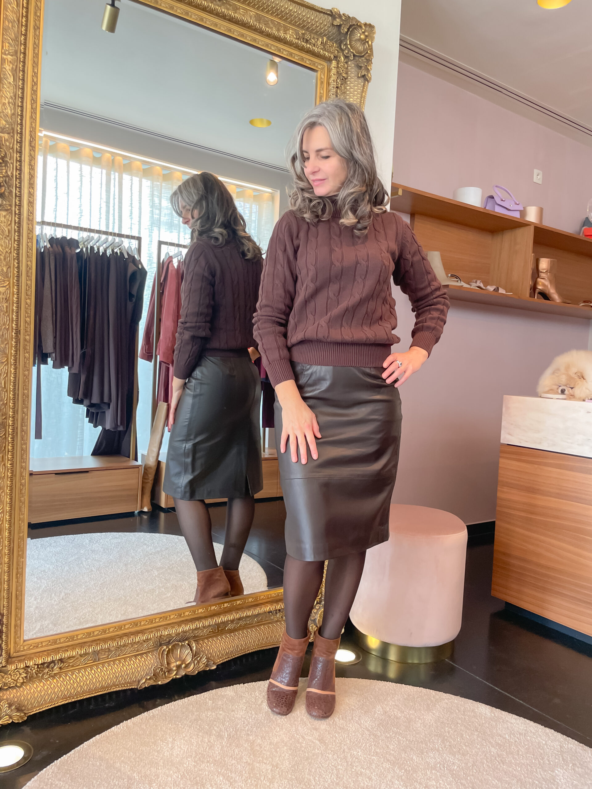 Baron leather skirt molé - Image 4