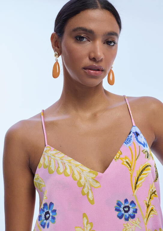 Printed satin top - Image 3