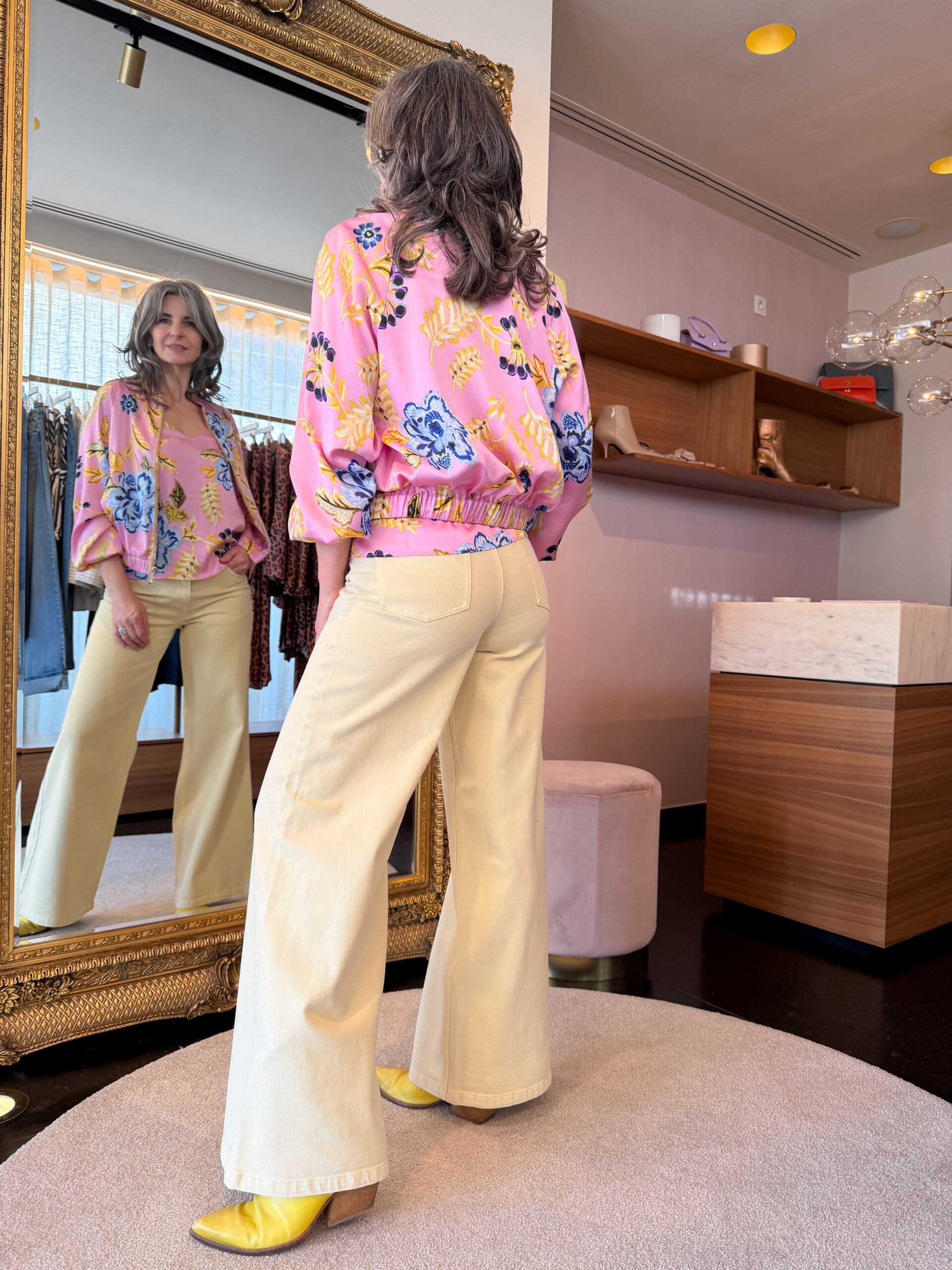 Printed satin bomber jacket - Image 4