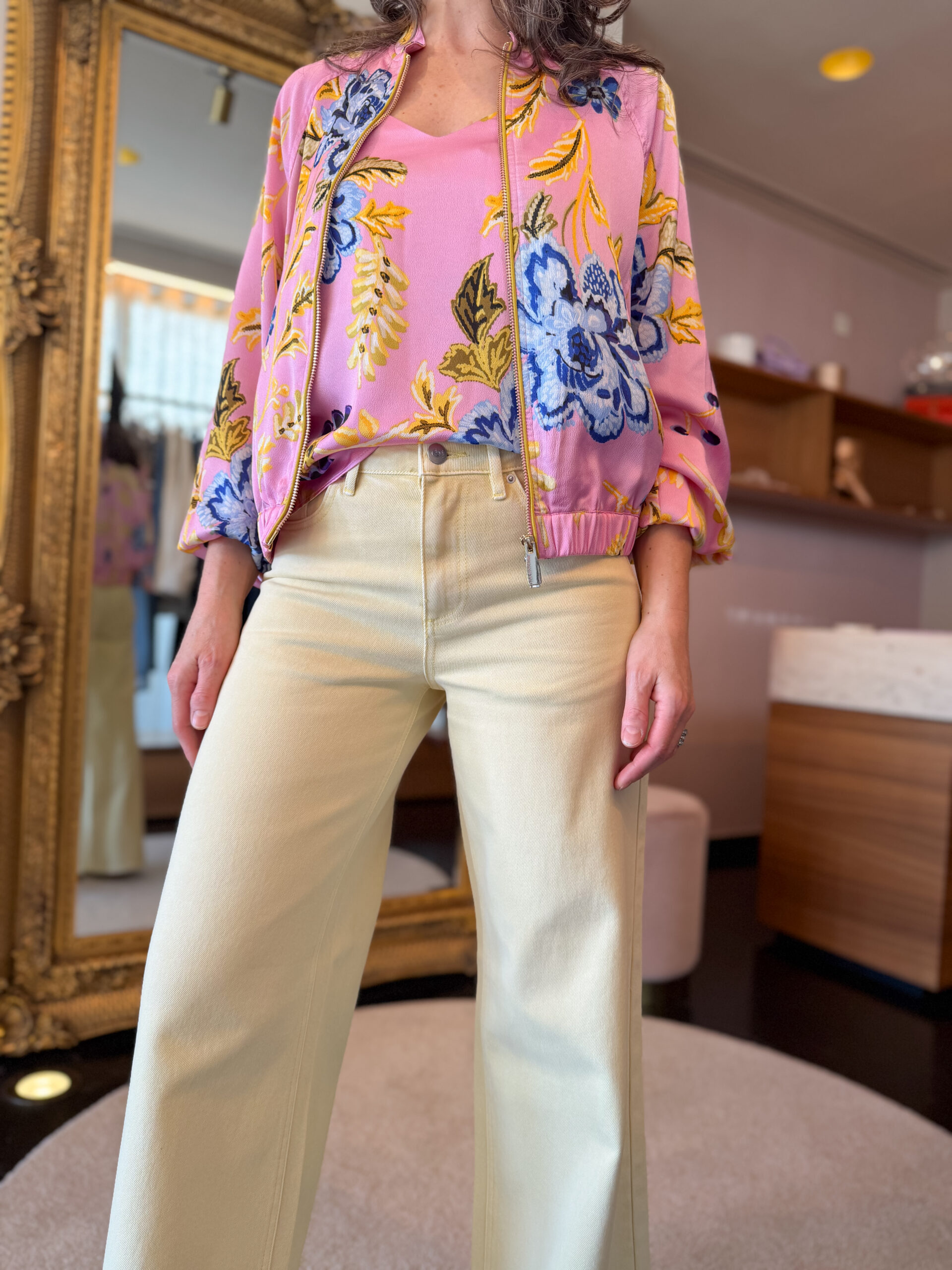 Printed satin bomber jacket - Image 2