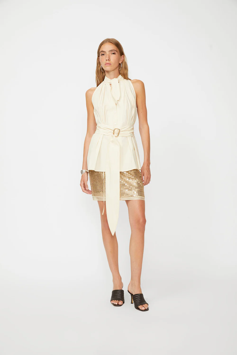 Sleeveless top ivory - Image 4