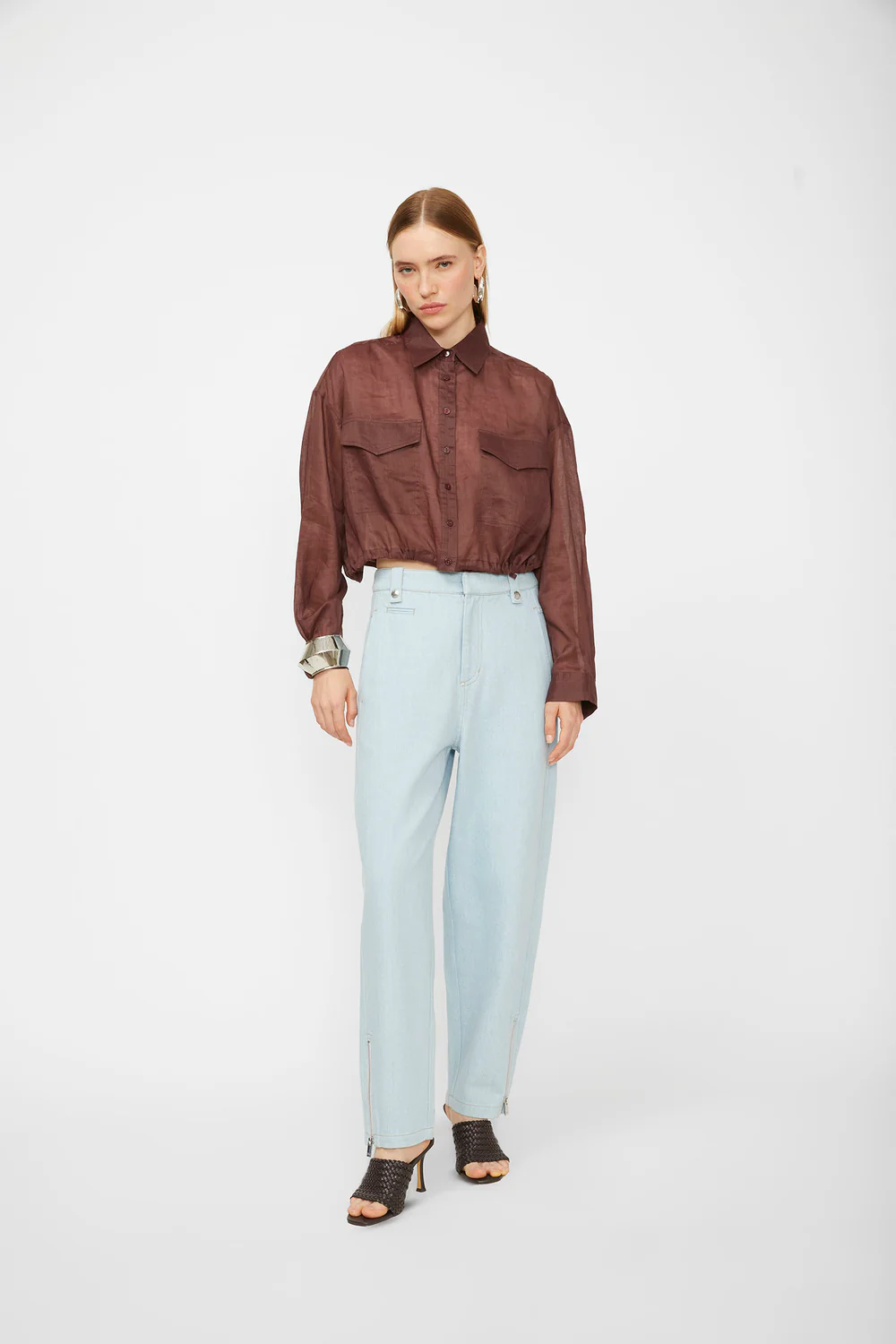 Pantaloni denim steel blue - Image 3