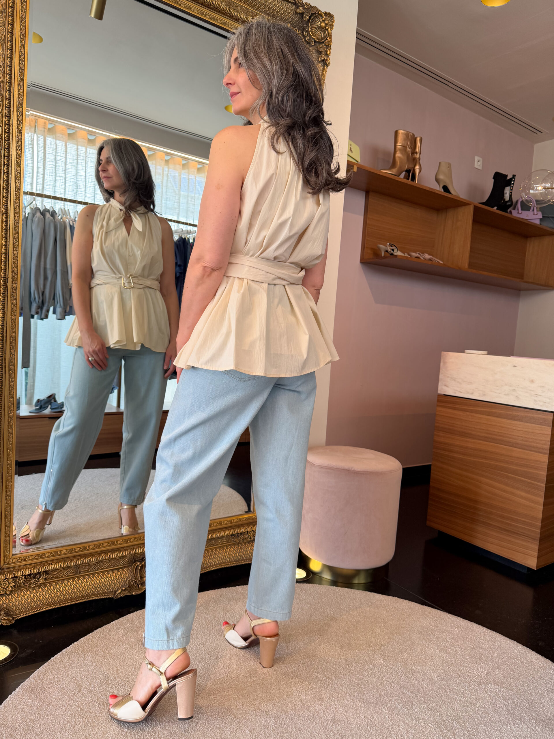Pantaloni denim steel blue - Image 6