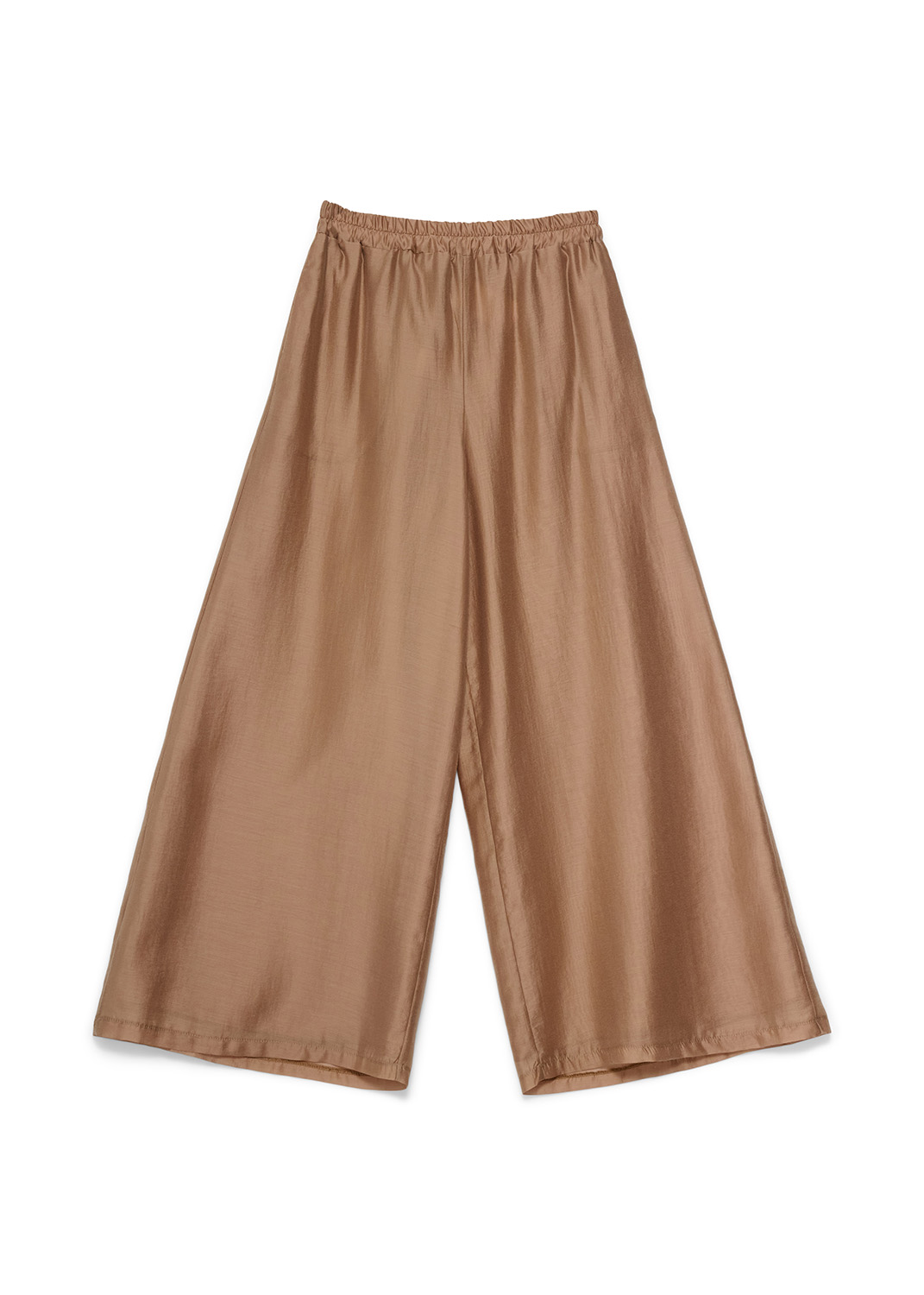 Pantaloni voile nocciola